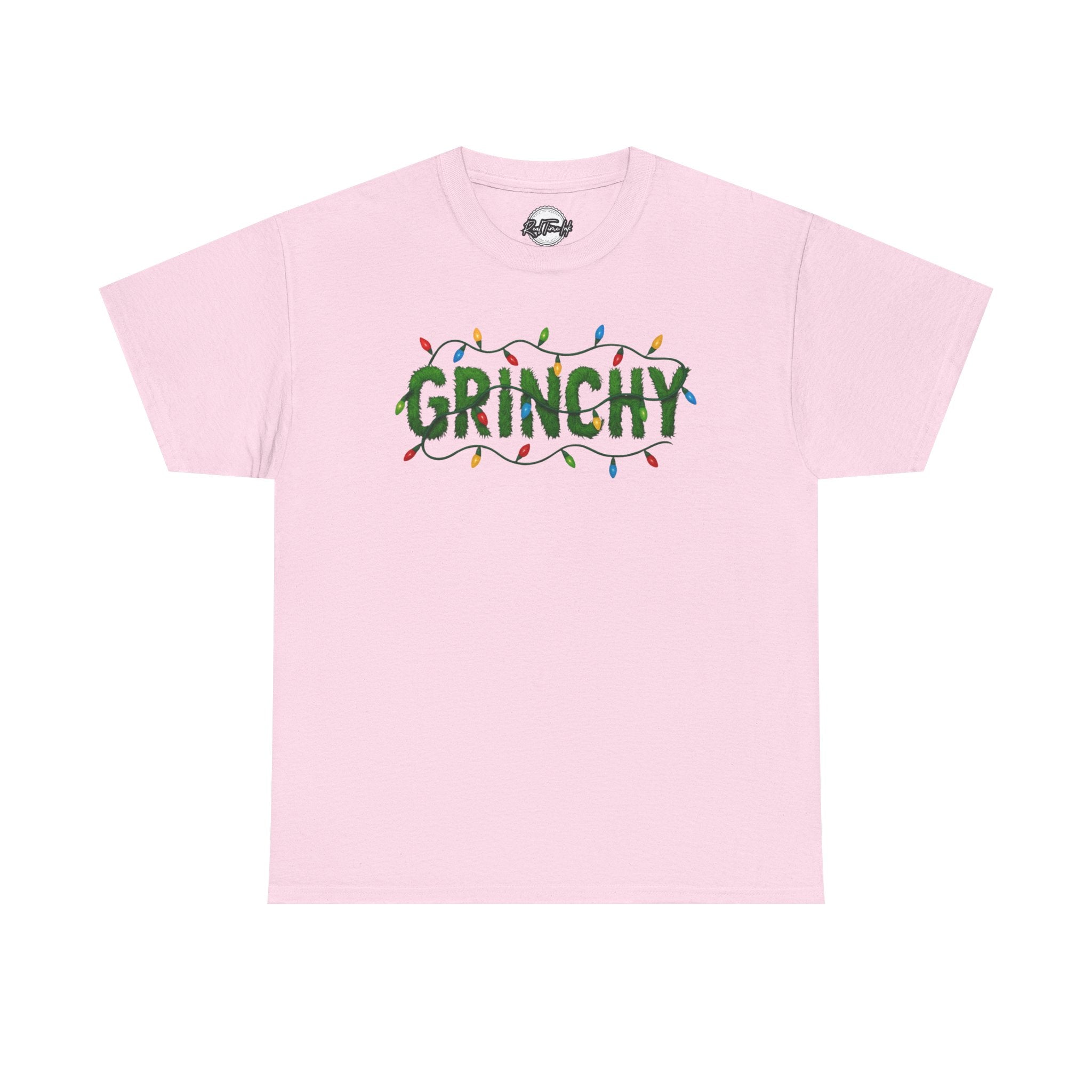 Grinchy Christmas Tee — Festive Lights Holiday Shirt