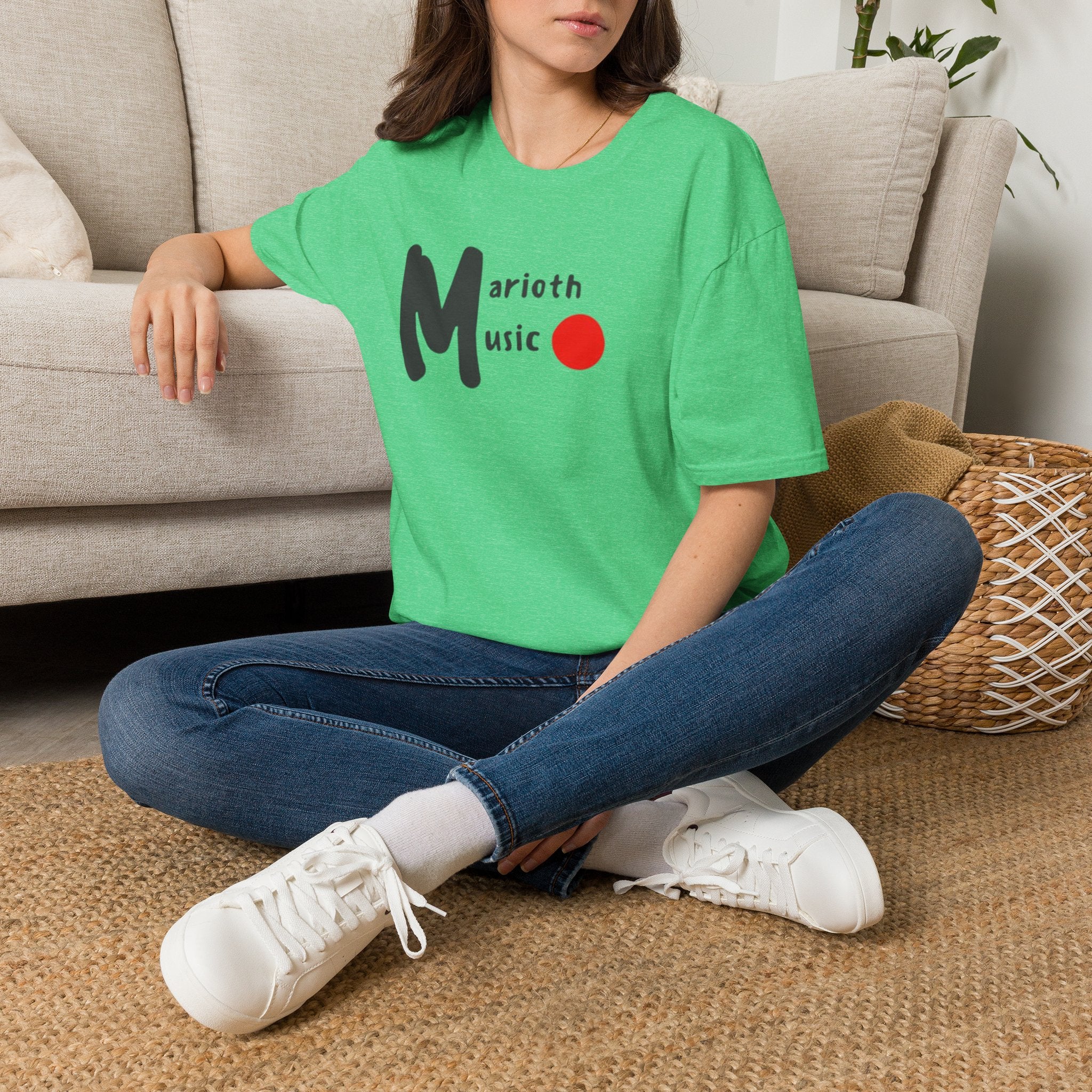 Marioth Music Logo Tee (Bold 'M' with Red Dot)