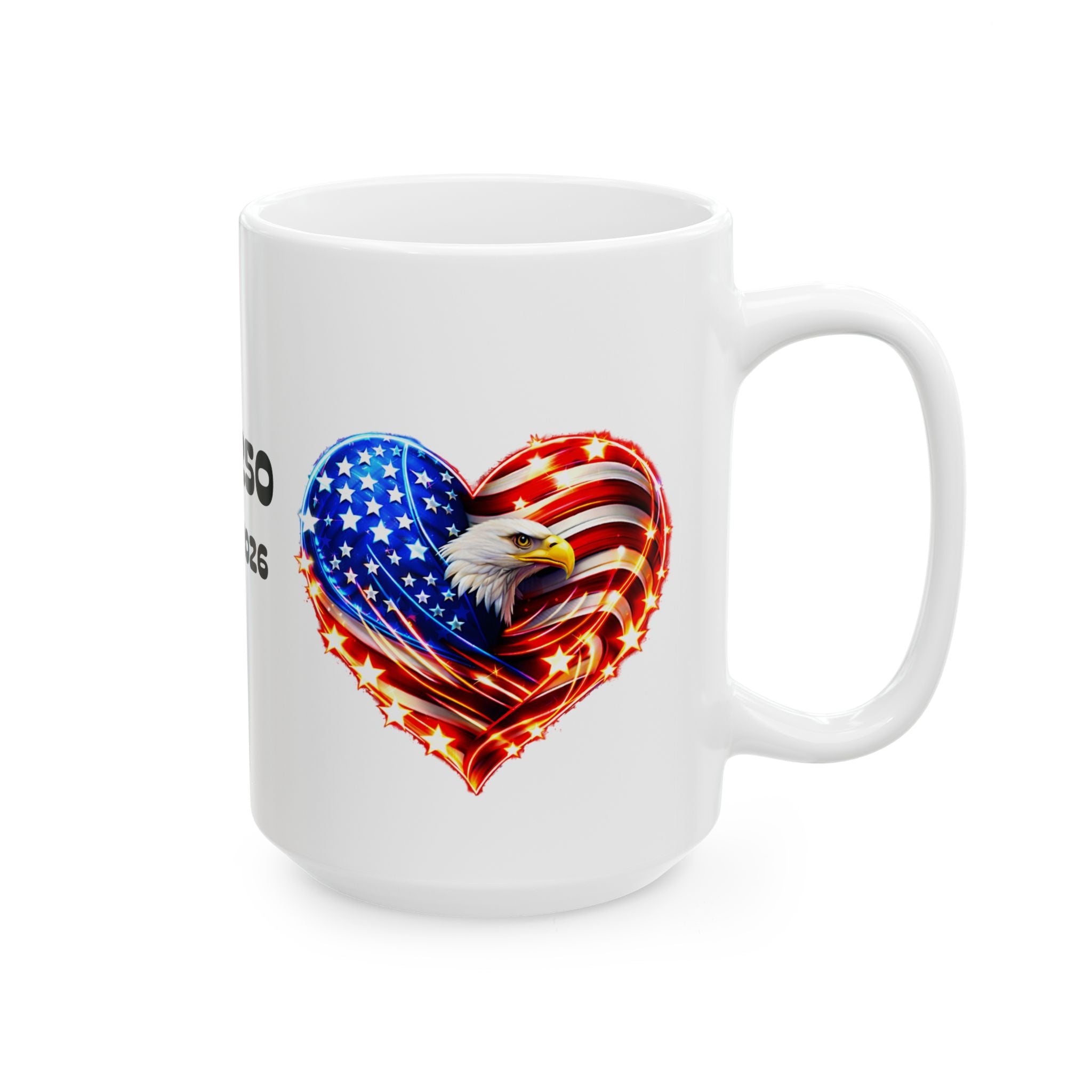 USA 250 Commemorative Ceramic Mug (1776–2026) — Patriotic 11oz & 15oz Coffee Cup