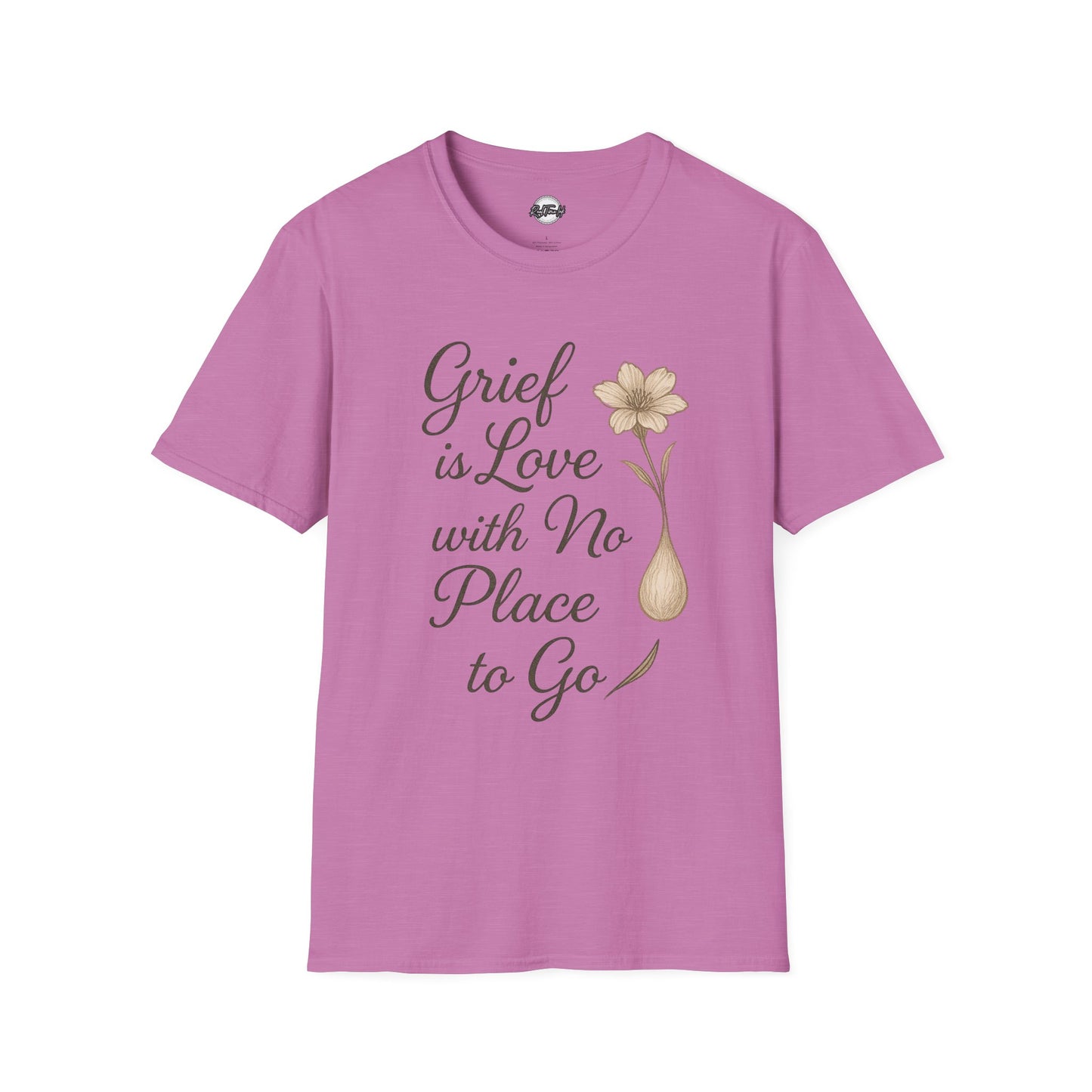 Grief is Love Floral Unisex Softstyle T-Shirt