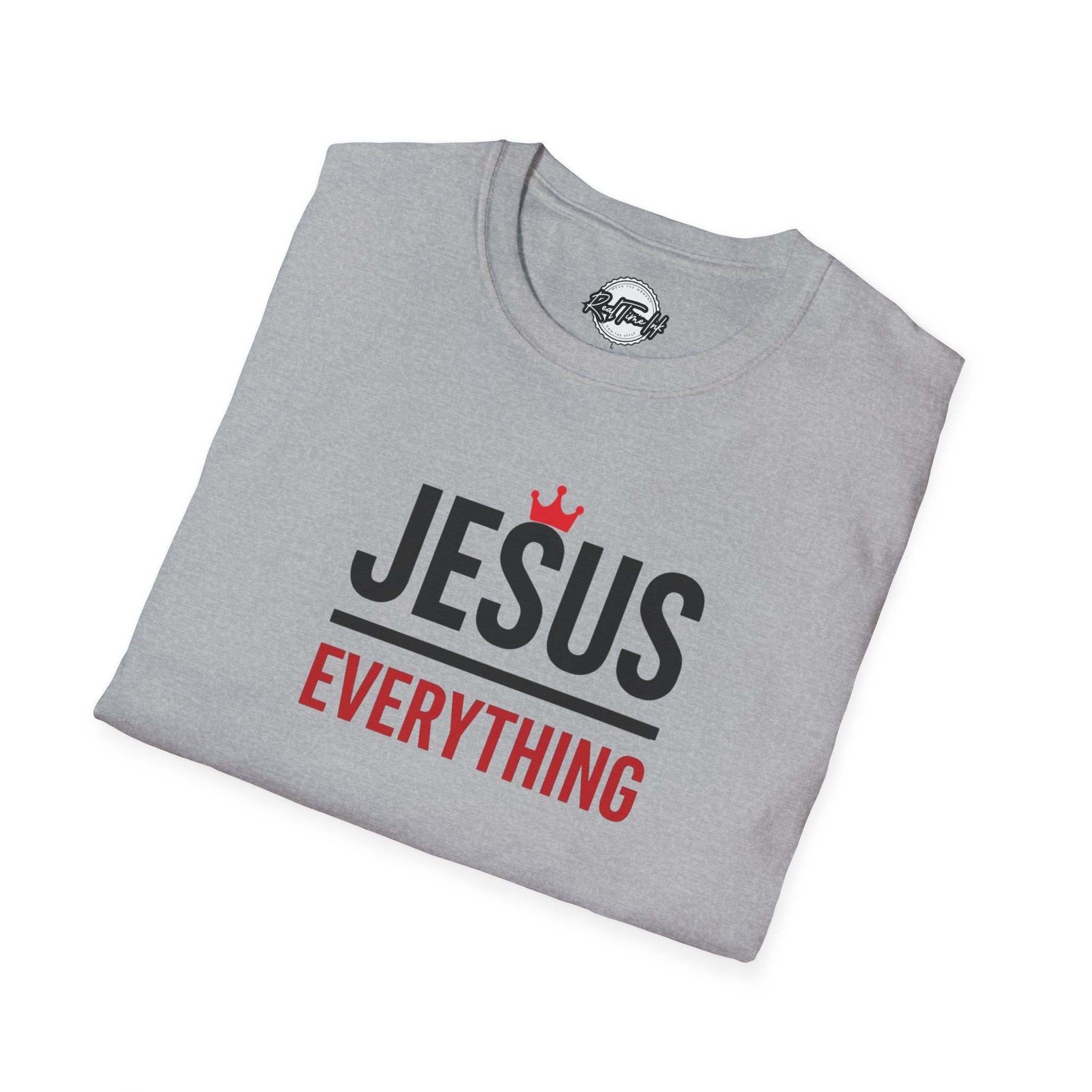 Jesus over Everything Unisex T-Shirt - Faith Inspired Apparel, Christian Gift, Casual Wear, Church Event Shirt, Inspirational Clothing