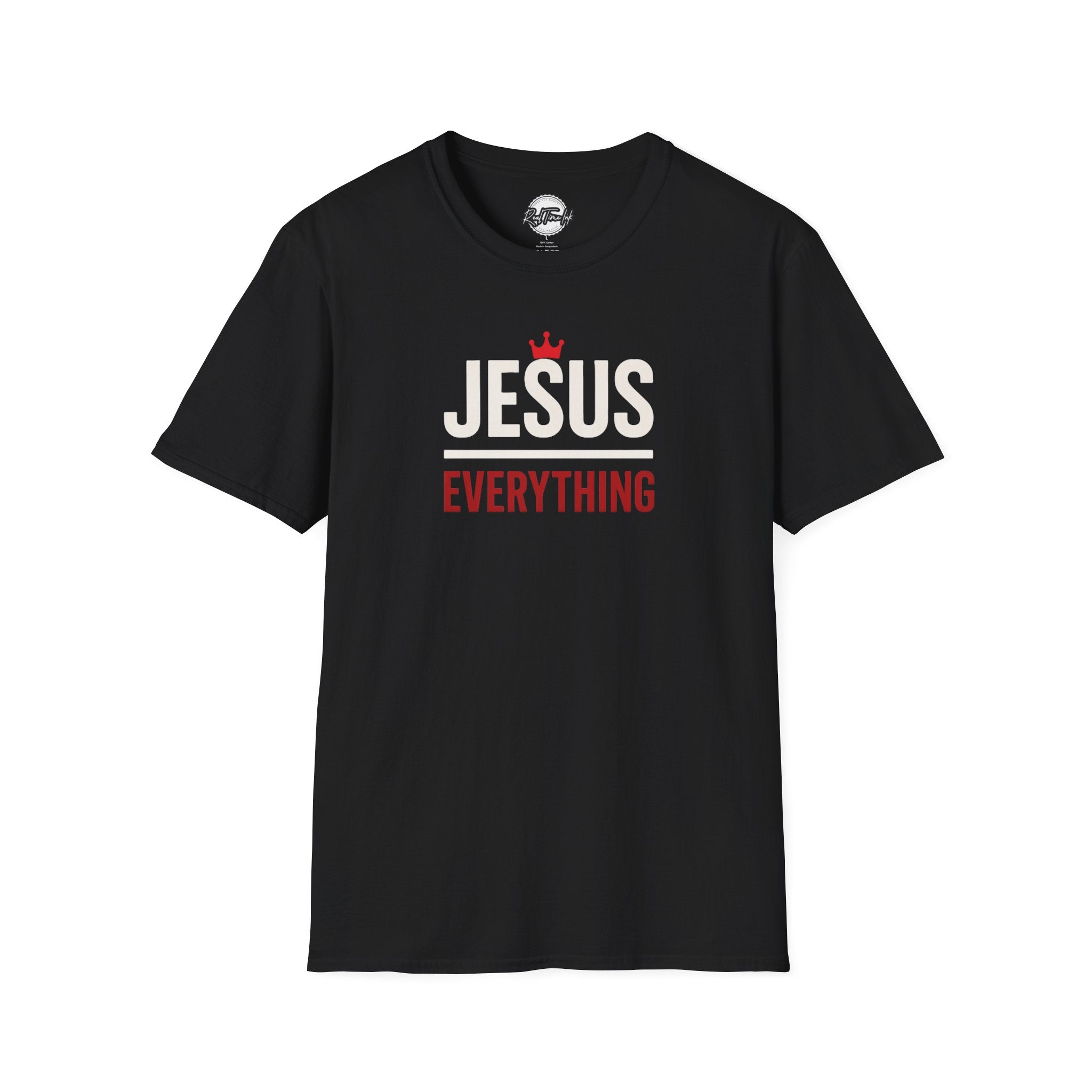 Jesus over Everything Unisex T-Shirt - Faith Inspired Apparel, Christian Gift, Casual Wear, Church Event Shirt, Inspirational Clothing