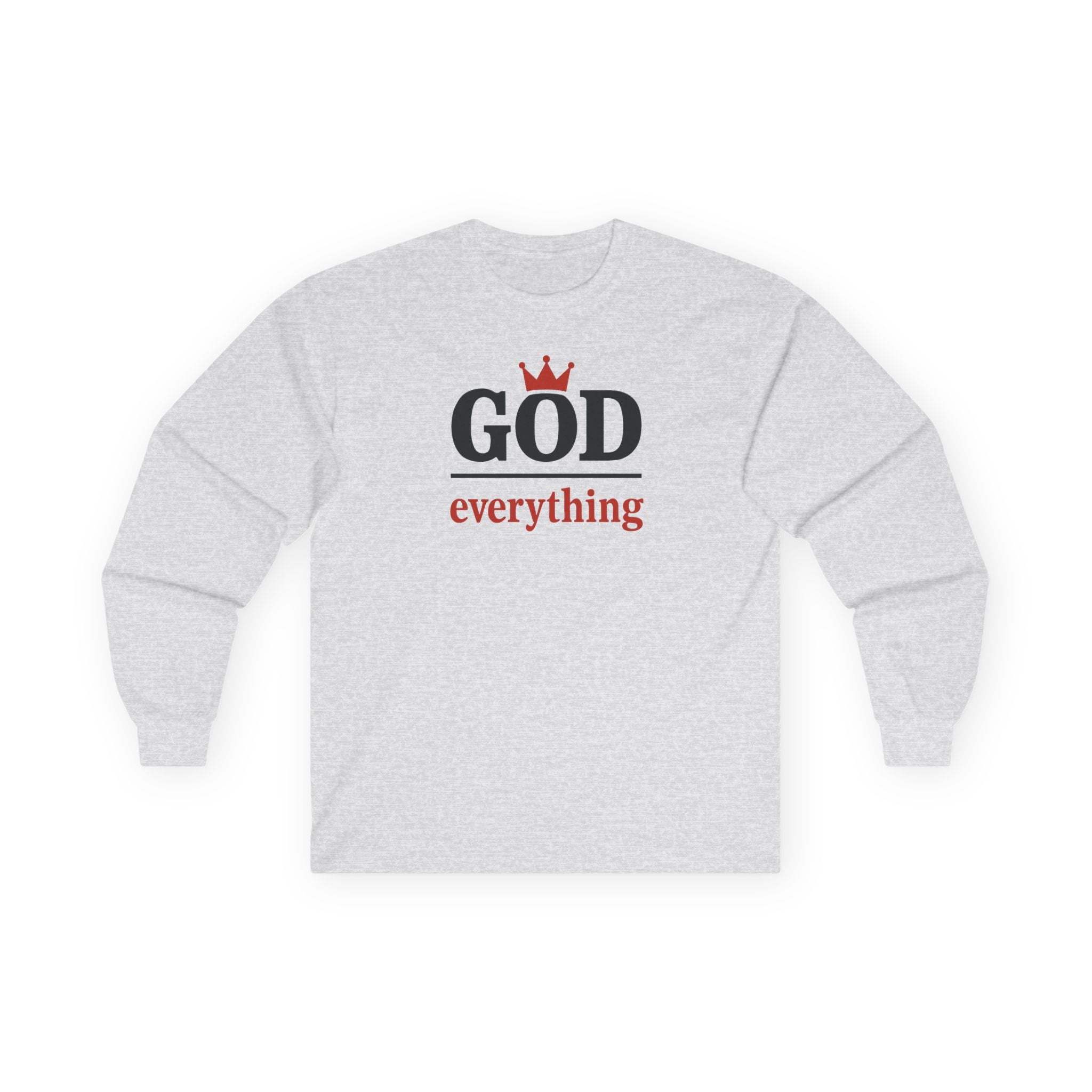 Christian Long Sleeve Tee - God over Everything