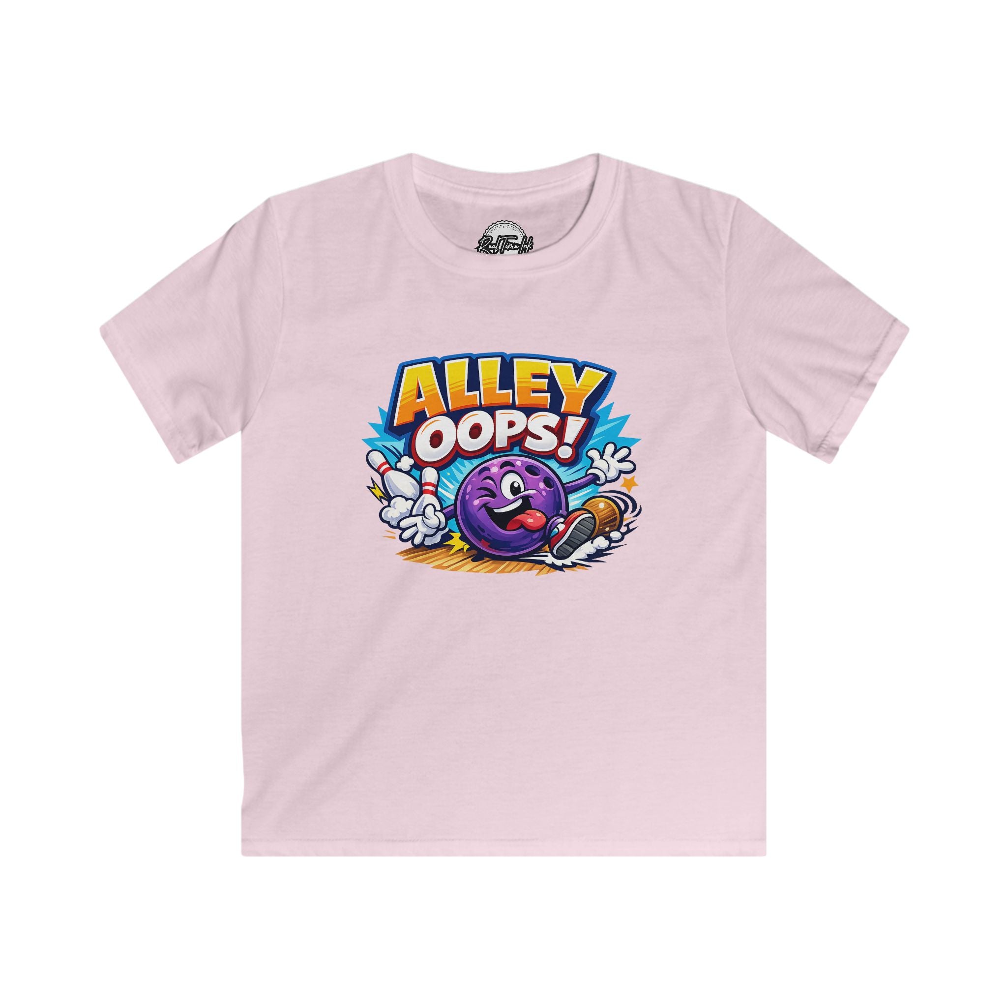 Kids Bowling 'Alley Oops!' T‑Shirt — Personalized Back Name & Number