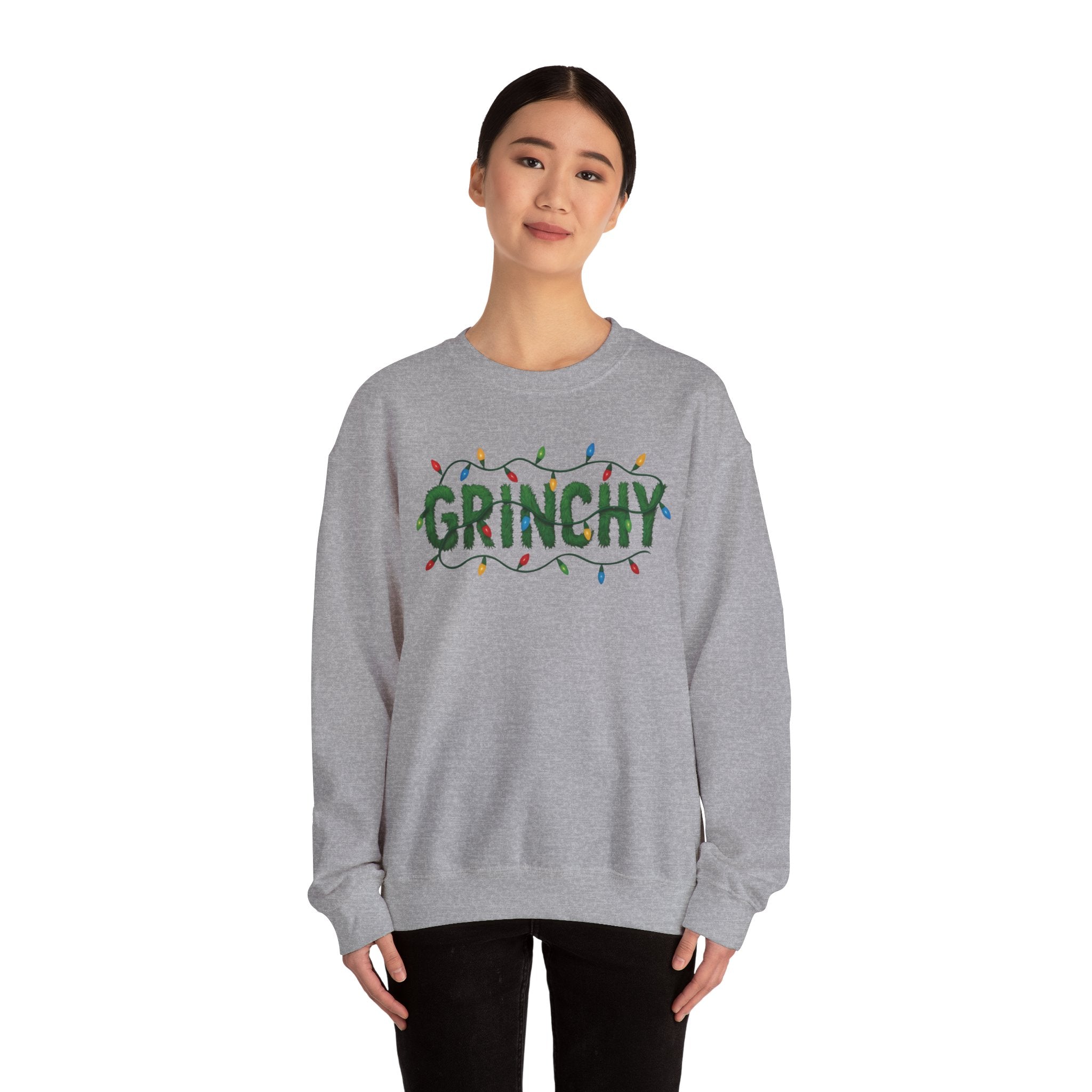 Grinchy Sweatshirt — Holiday Christmas Crewneck
