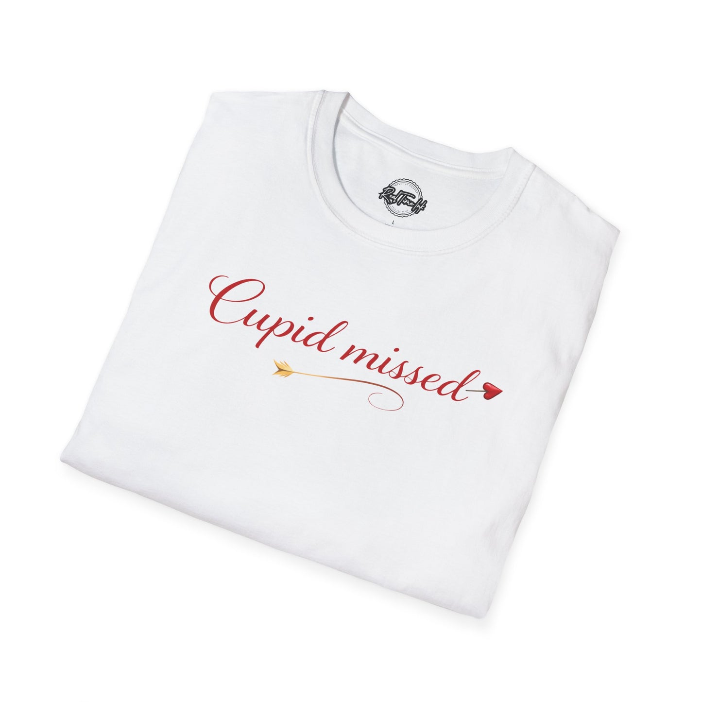 Cupid Missed T-Shirt — Funny Valentine’s Day Shirt with Heart Accent