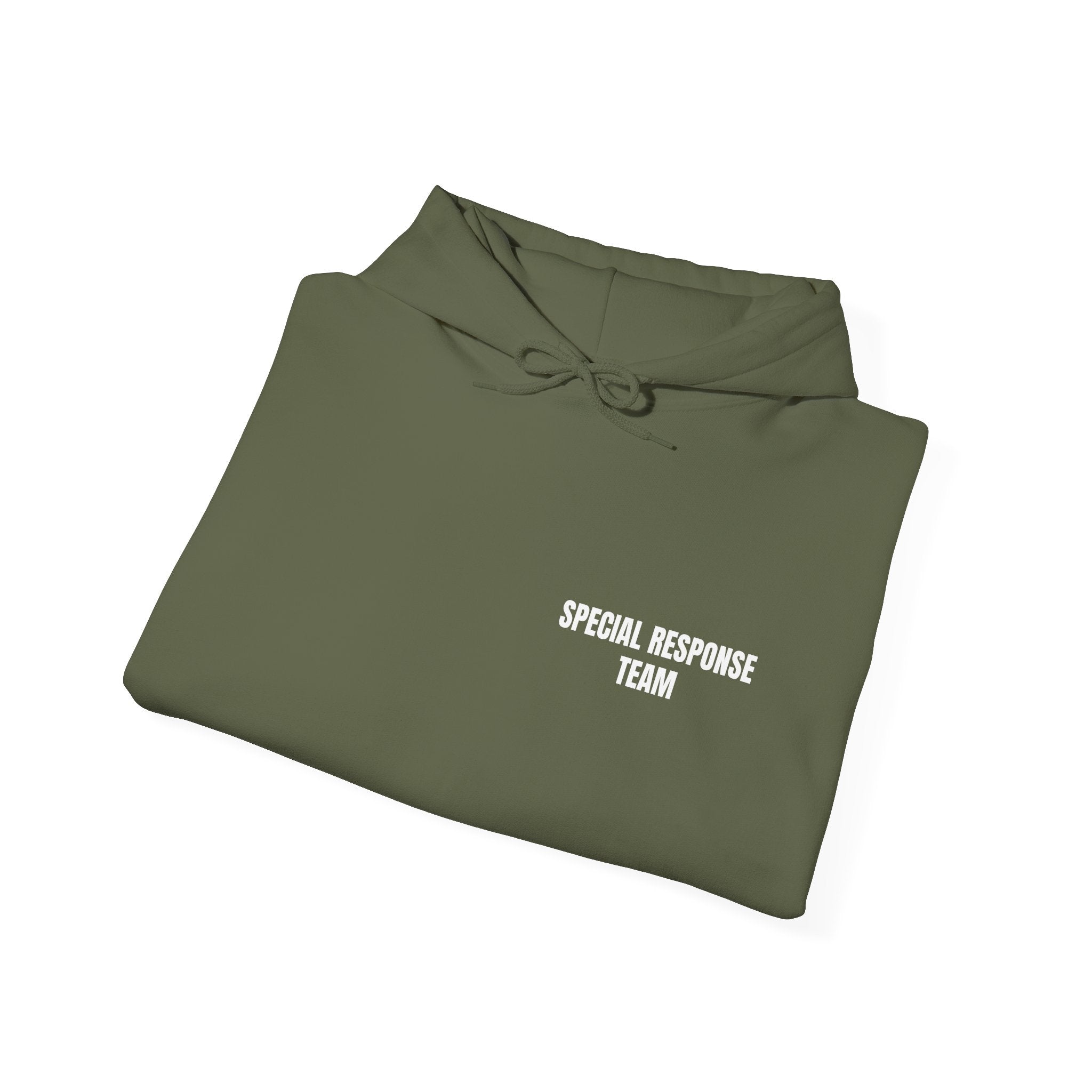SRT Hoodie 1 – Tactical Badge Back Print with Sleeve Flag