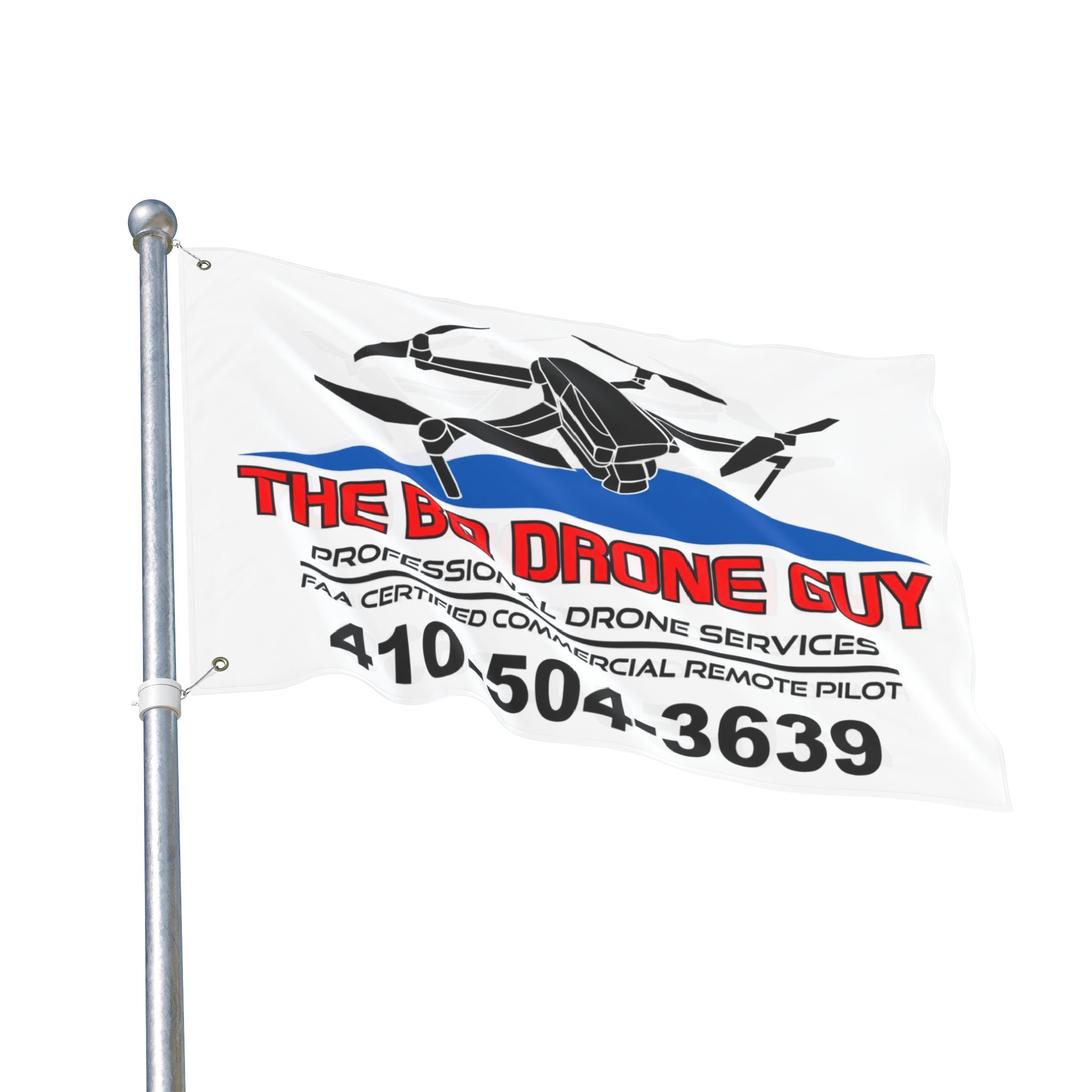 The BQ Drone Guy Double-Sided Flag