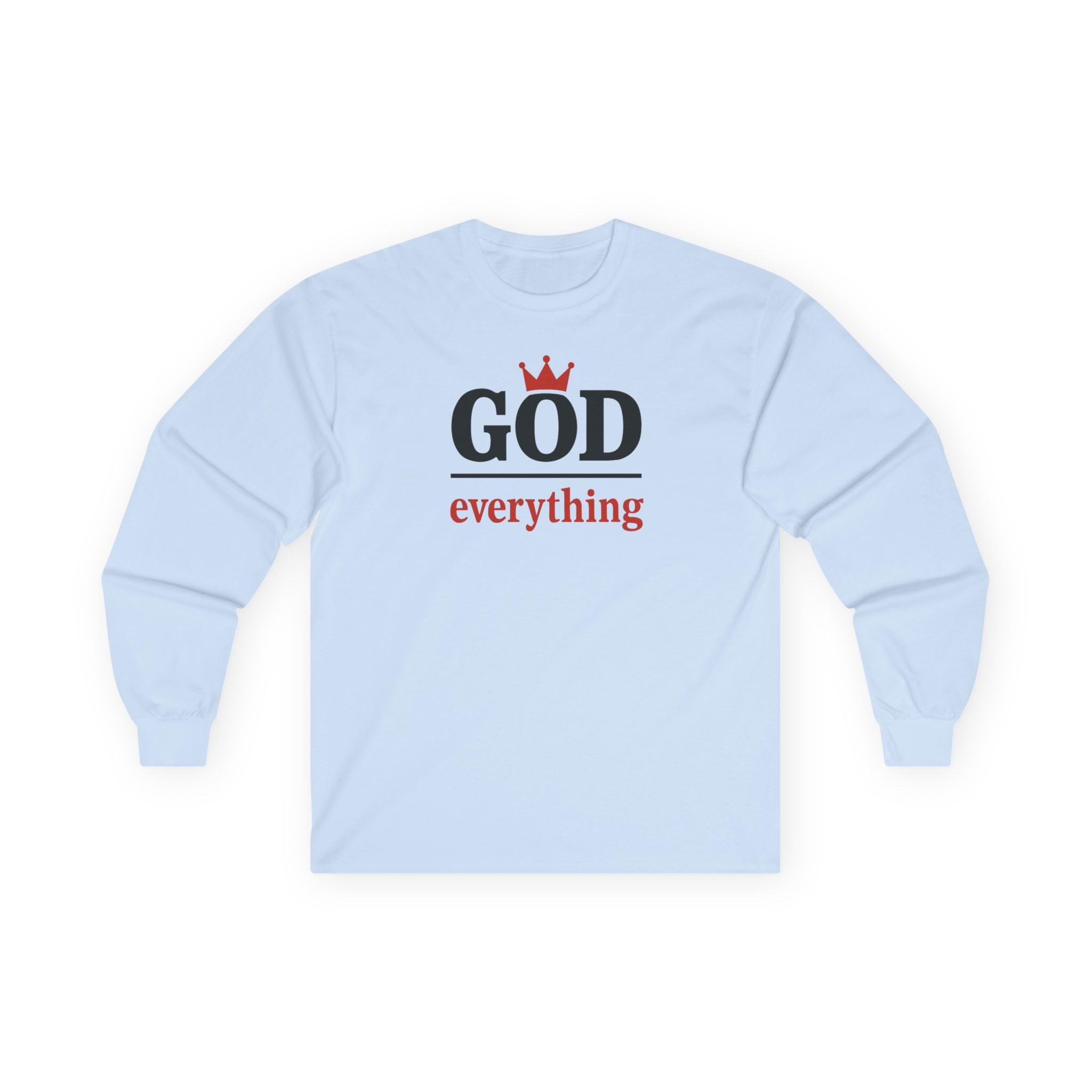 Christian Long Sleeve Tee - God over Everything