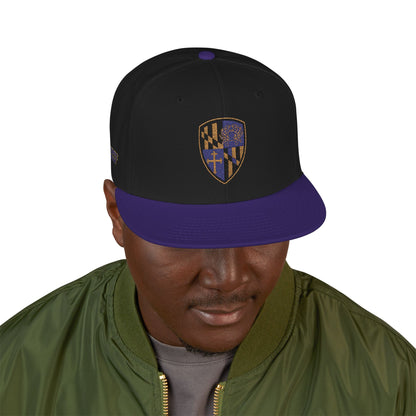 Snapback Cap Purple Blood Embroidery Hat