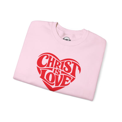 Christ Is Love Heart crewneck | Christian faith sweatshirt