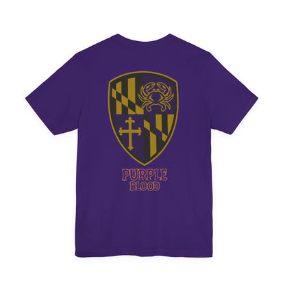 T-Shirt - Baltimore Purple Blood Unisex Jersey Short Sleeve Tee