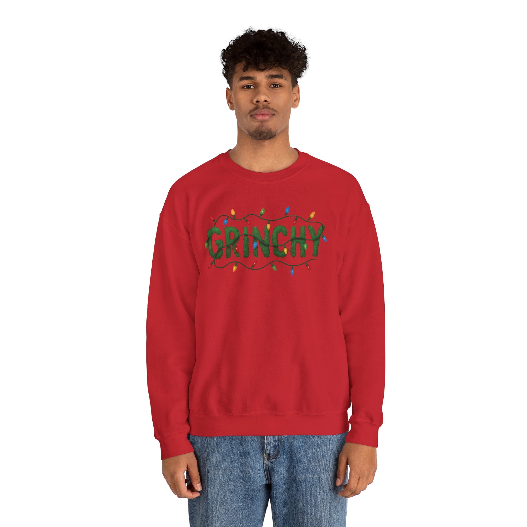 Grinchy Sweatshirt — Holiday Christmas Crewneck