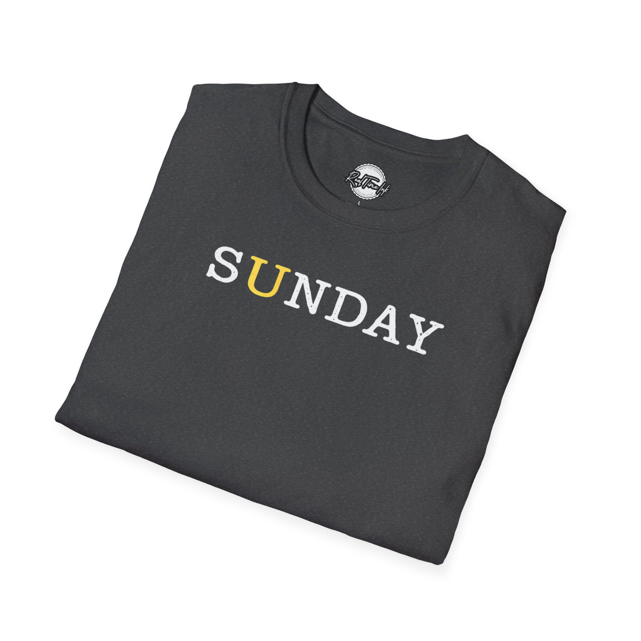 Sunday Minimalist T‑Shirt — White Relaxed Weekday Tee