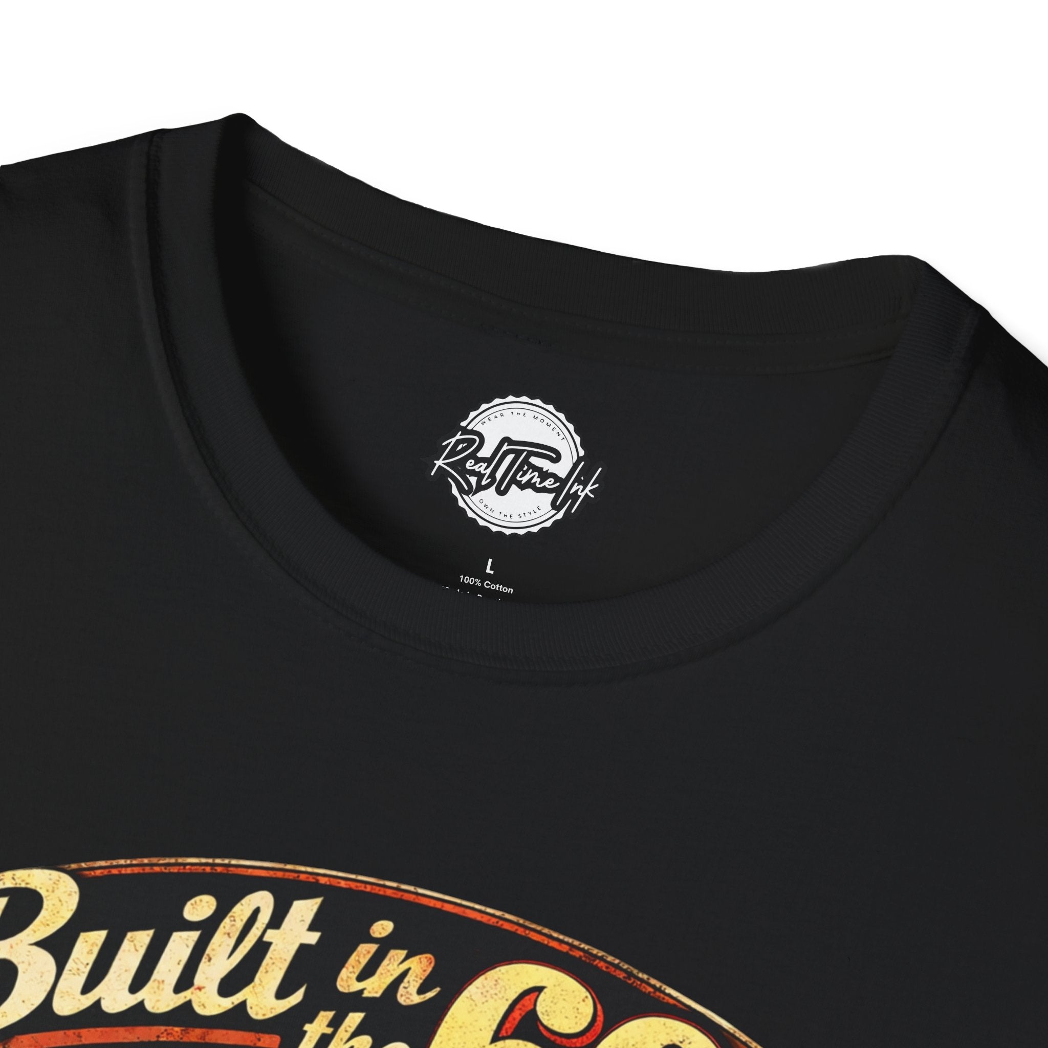 Built in the 60s Classic Car T-Shirt — 'Unrestored' Vintage Sunset Design
