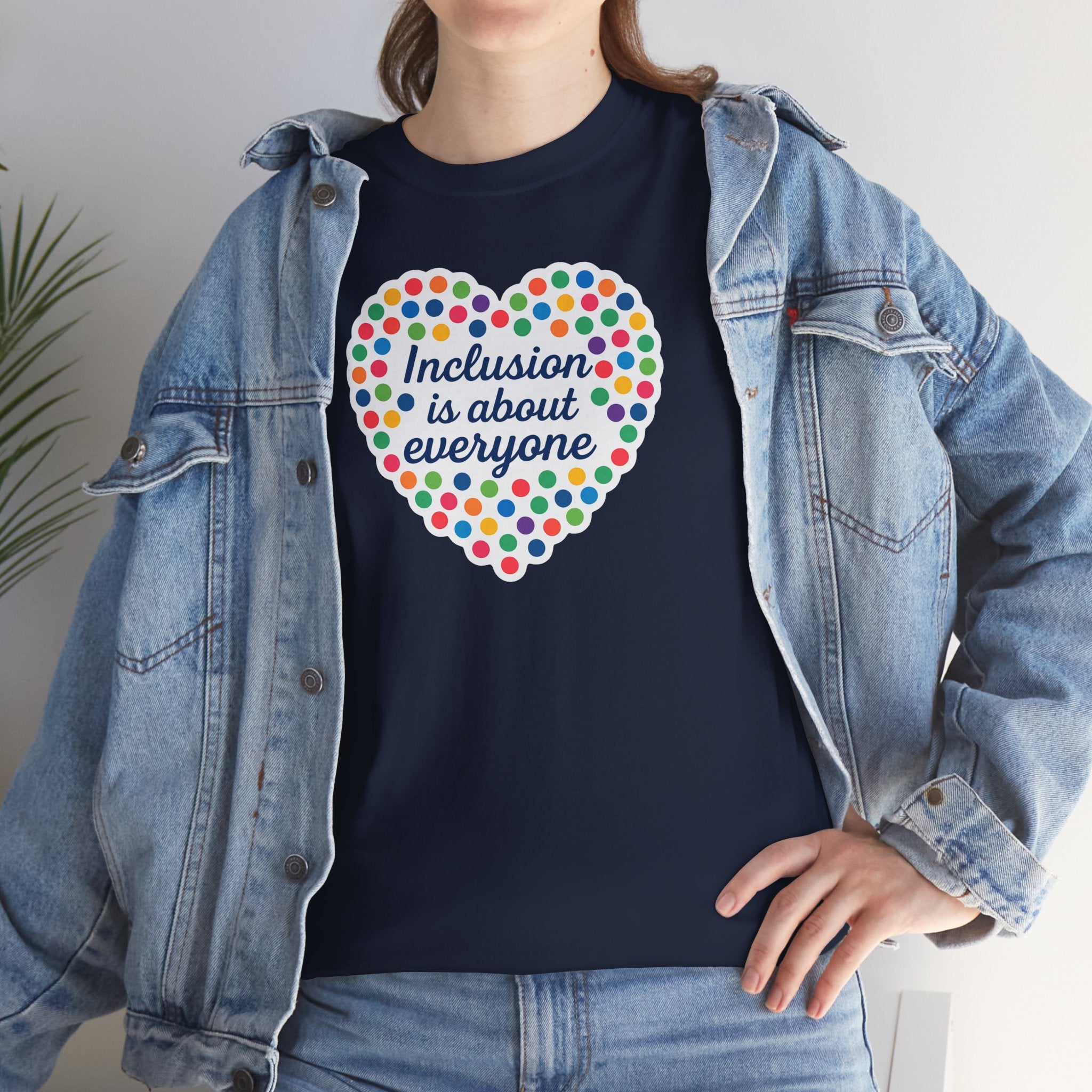Inclusion is About Everyone Unisex Heavy Cotton Tee - Celebrate Diversity