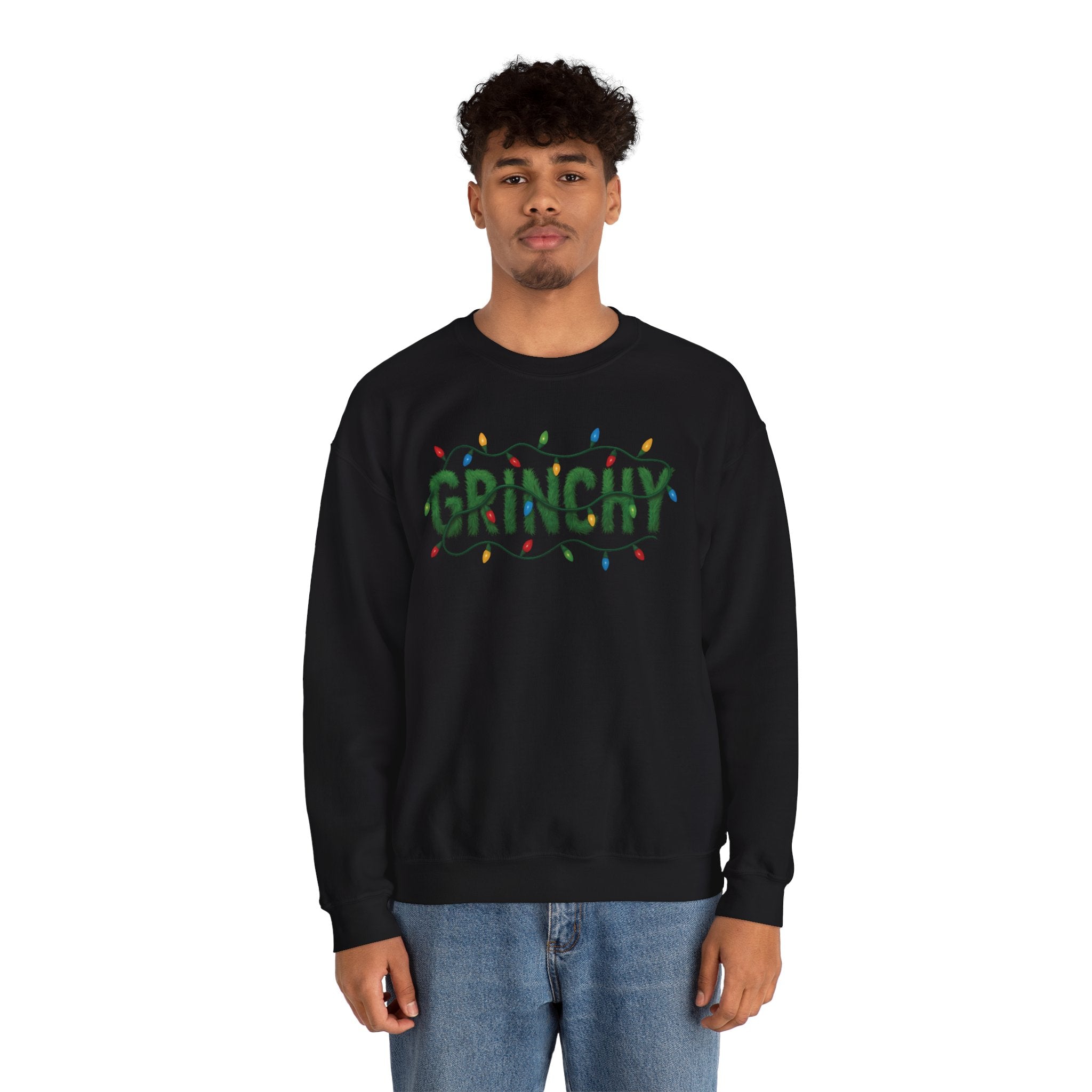 Grinchy Sweatshirt — Holiday Christmas Crewneck