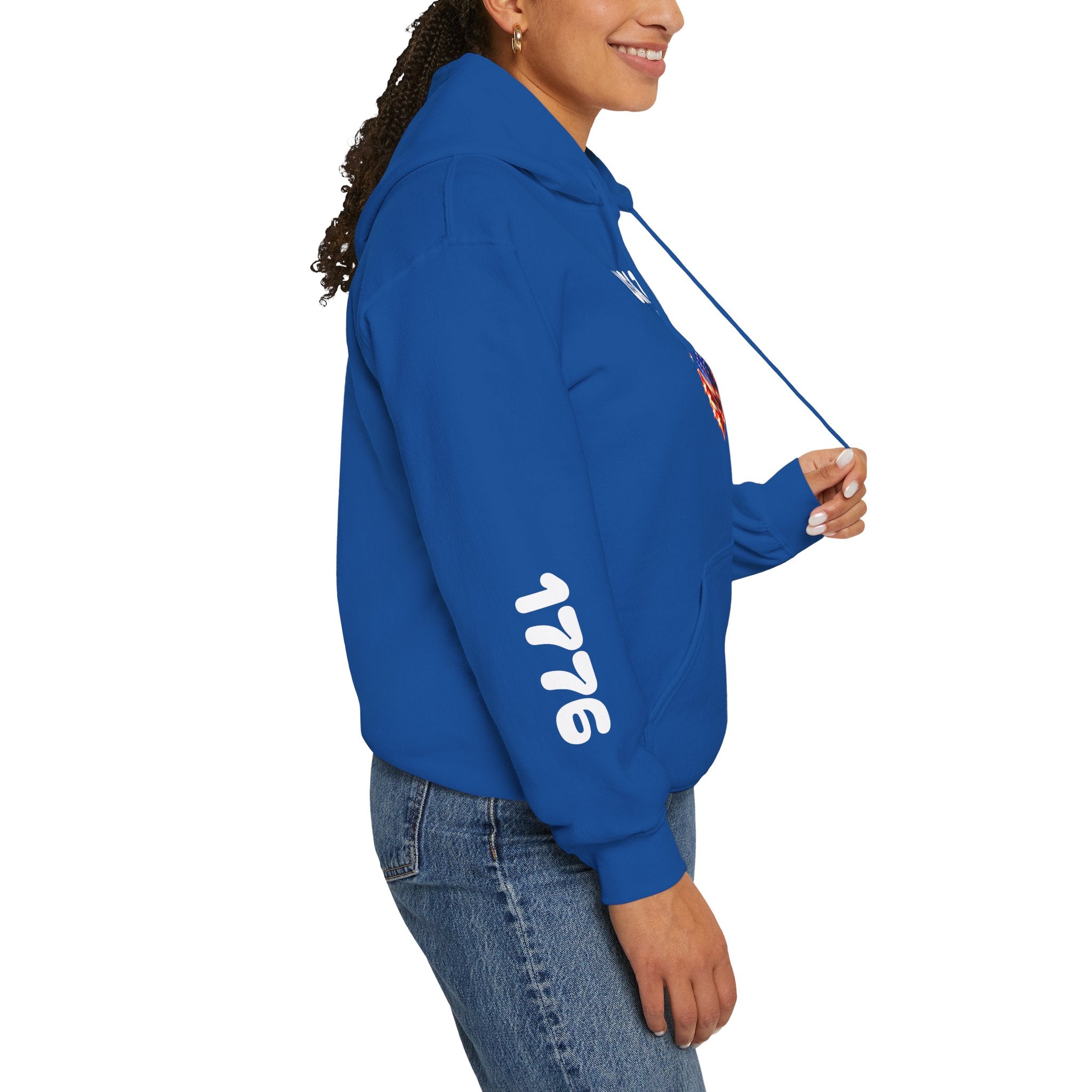 USA 250 Heart Flag Hoodie — 1776 & 2026 Patriotic Anniversary Sweatshirt