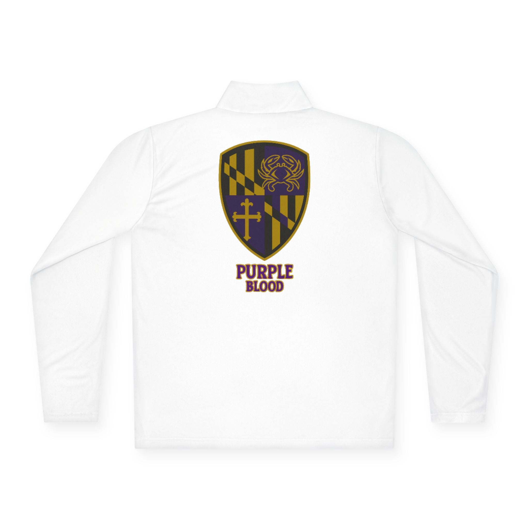 Quarter-Zip Pullover - Purple Blood Design