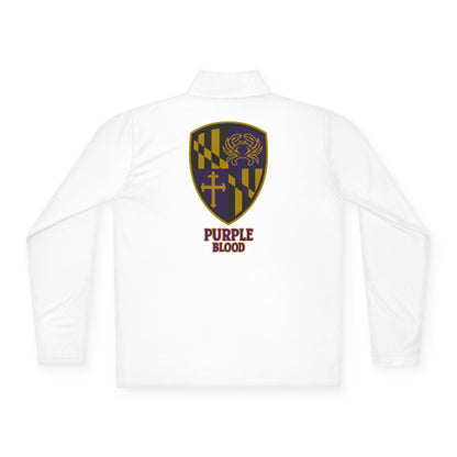 Quarter-Zip Pullover - Purple Blood Design