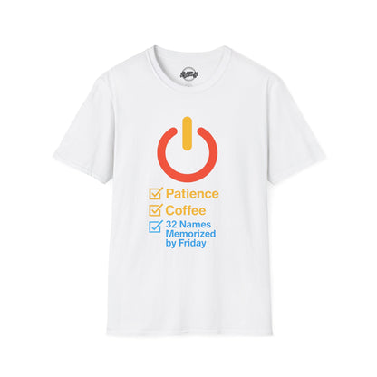 Motivational Unisex T-Shirt, Coffee Lover Gift, Office Humor Tee, Perfect for Casual Fridays, Employee Appreciation Day, Gift for Him/Her