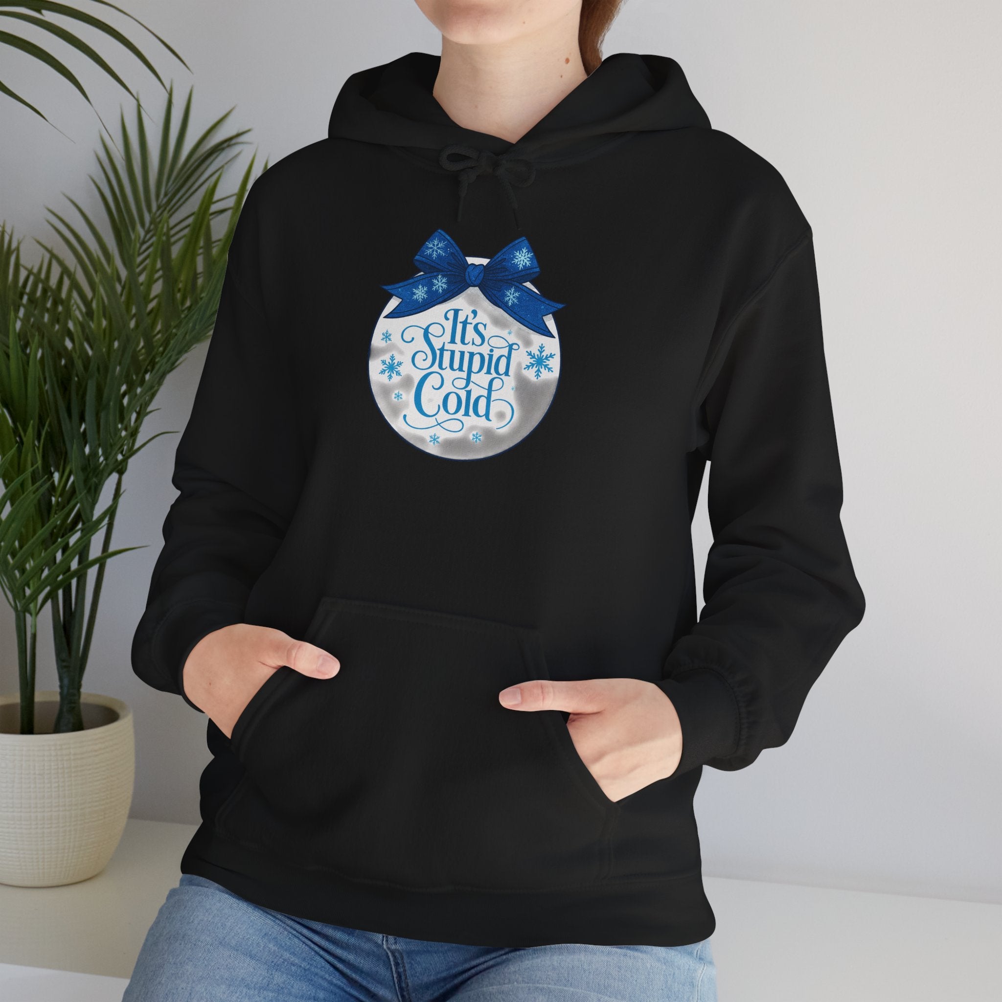 Its Stupid Cold Hoodie — Funny Winter Sweatshirt for Cold Weather