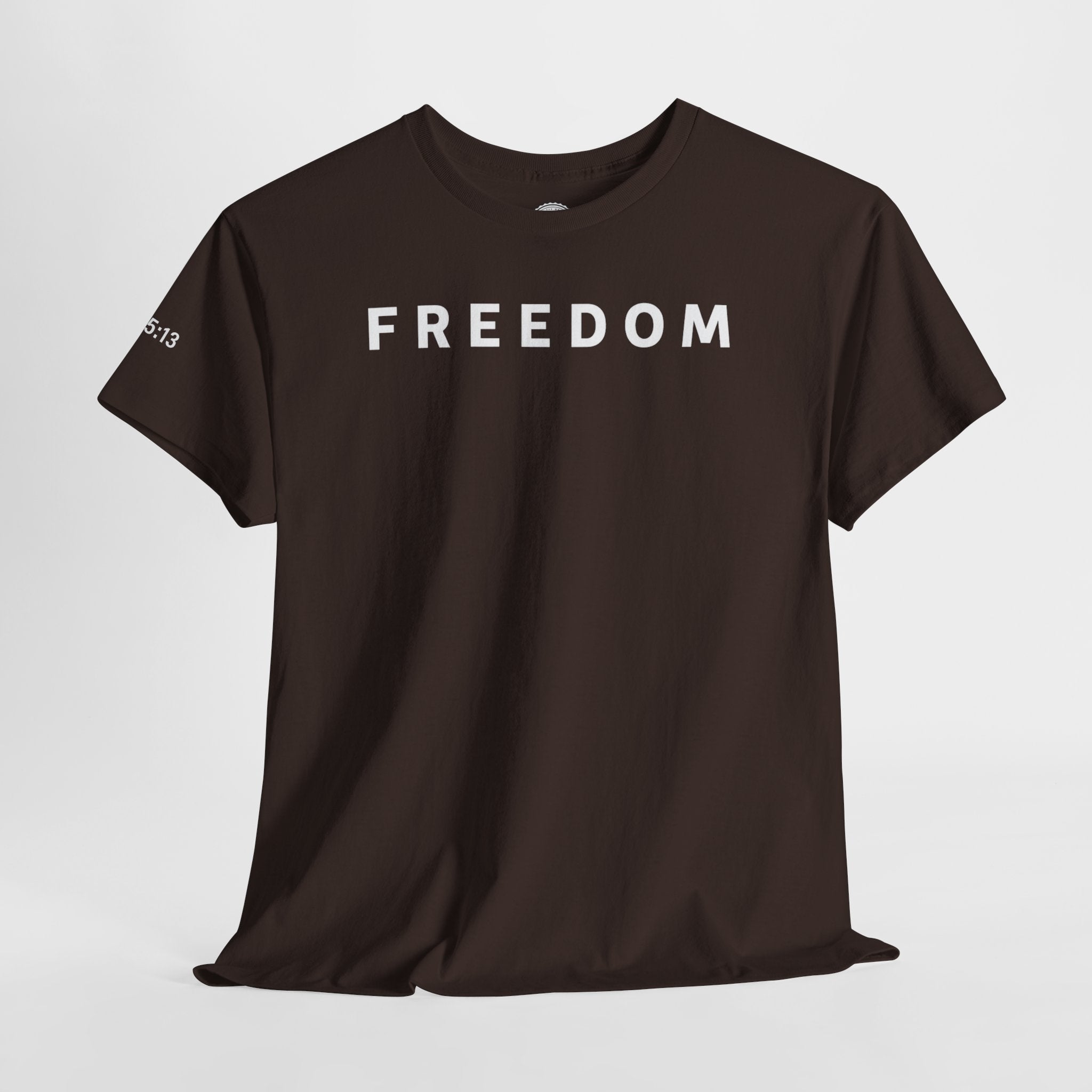 Copy of Freedom Gal 5:13 Unisex Heavy Cotton Tee, Casual Graphic T-Shirt, Comfortable Everyday Wear, Inspirational Gift, Freedom Clothing