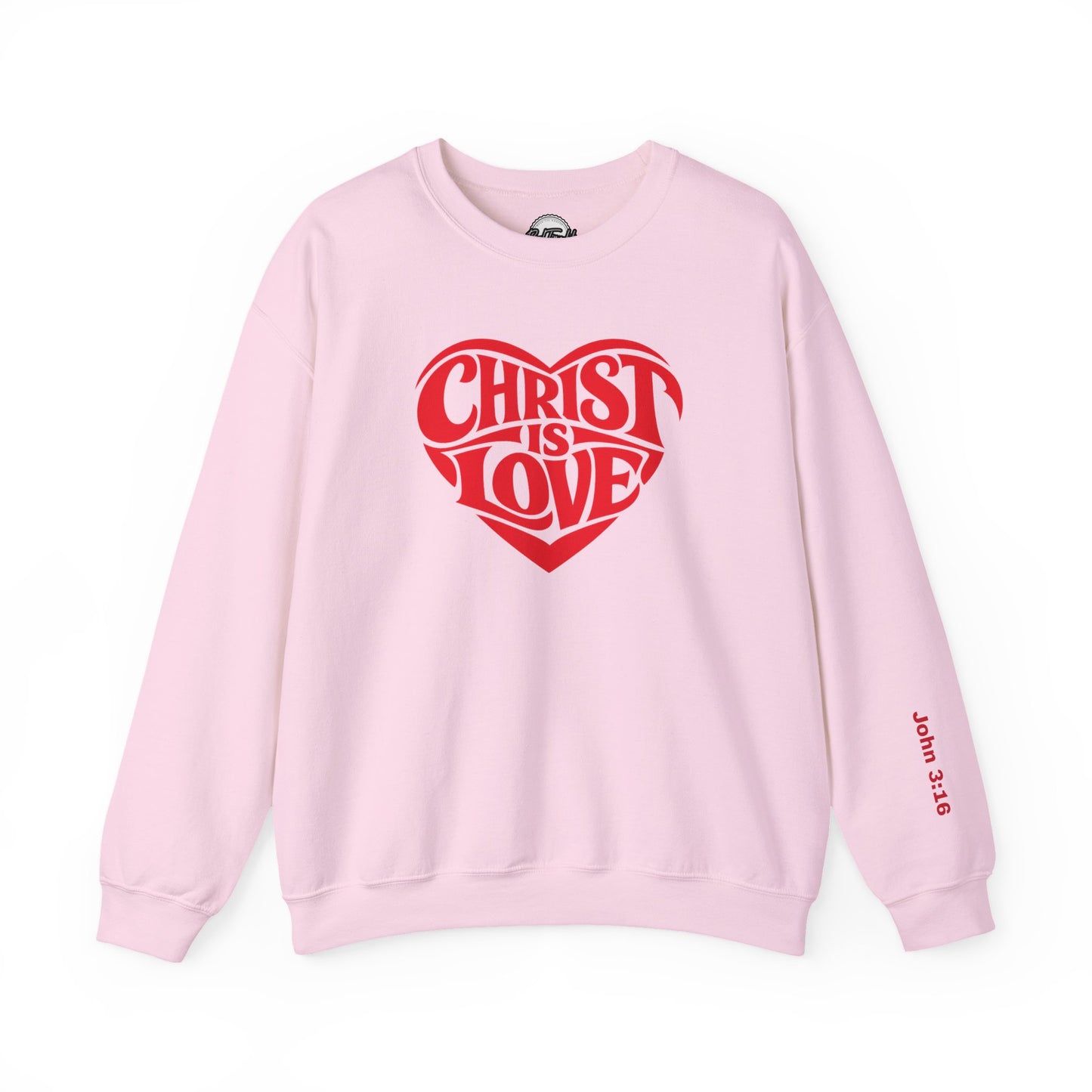 Christ Is Love Heart crewneck | Christian faith sweatshirt