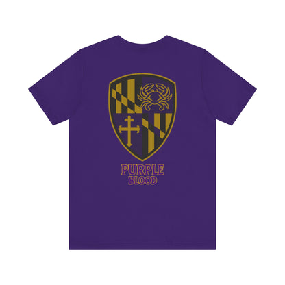 T-Shirt - Baltimore Purple Blood Unisex Jersey Short Sleeve Tee