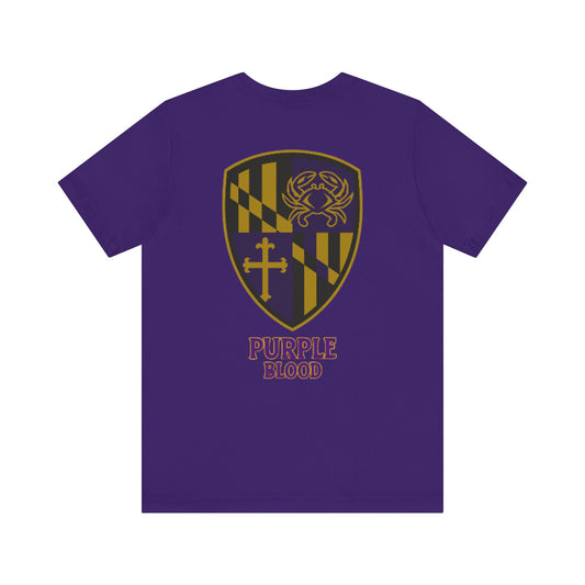 T-Shirt - Baltimore Purple Blood Unisex Jersey Short Sleeve Tee