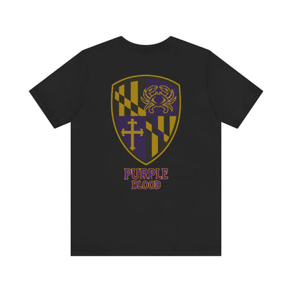 T-Shirt - Baltimore Purple Blood Unisex Jersey Short Sleeve Tee