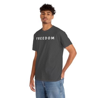 Freedom Gal 5:13 Unisex Heavy Cotton Tee, Casual Graphic T-Shirt, Comfortable Everyday Wear, Inspirational Gift, Freedom Clothing