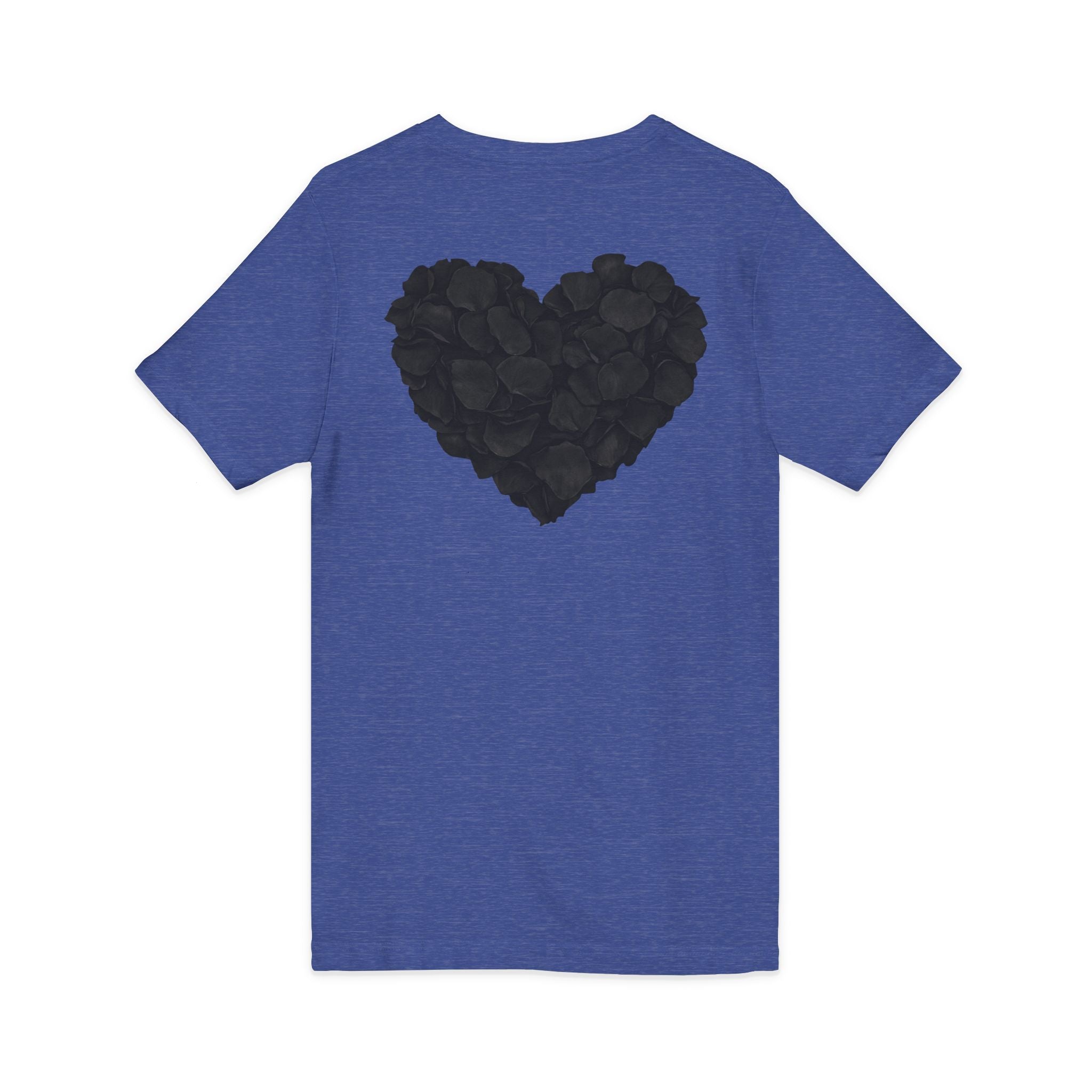 Black Rose Heart T-Shirt | Floral Heart Tee