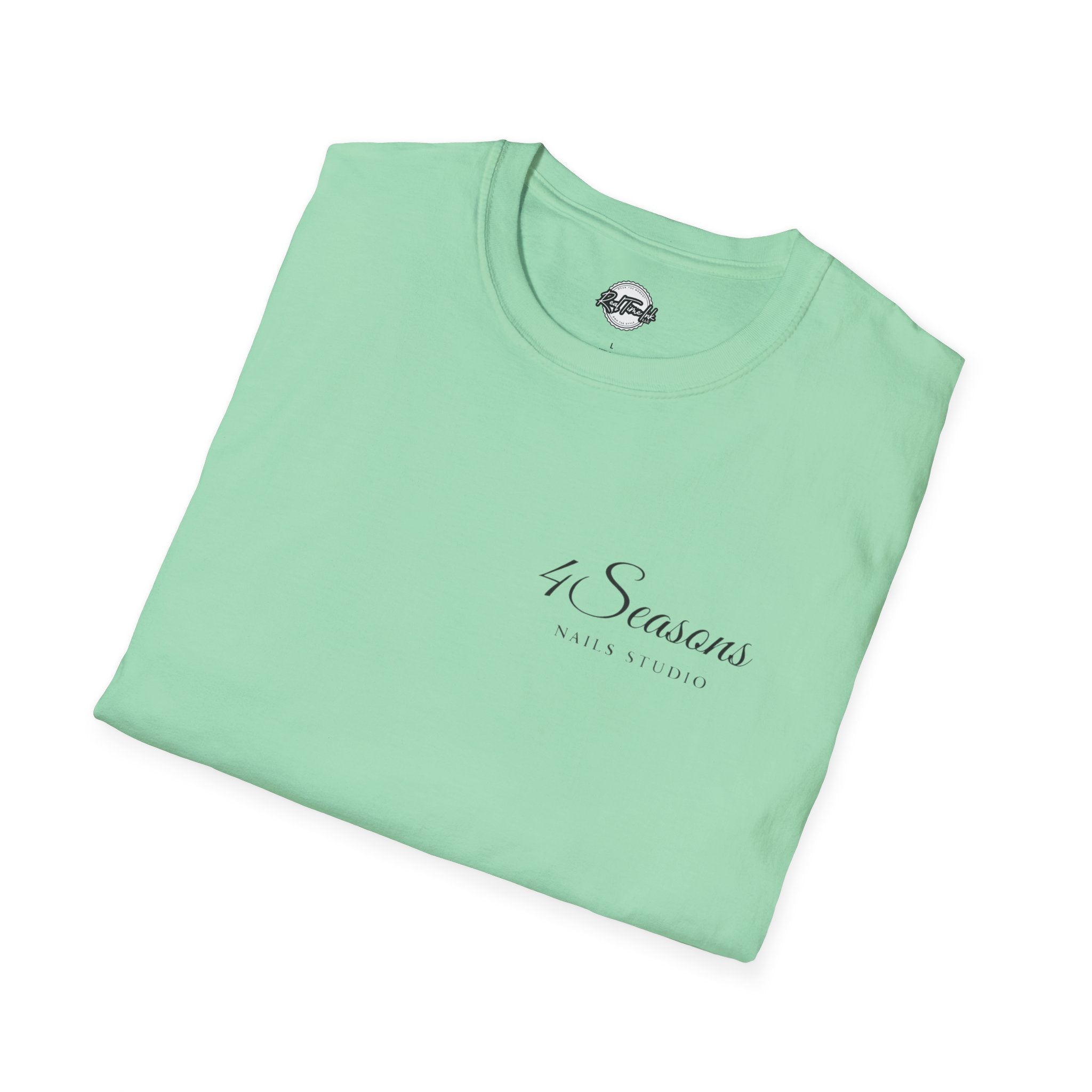 4 Seasons Nail Studio T-Shirt — Minimal Nail Salon Graphic Tee
