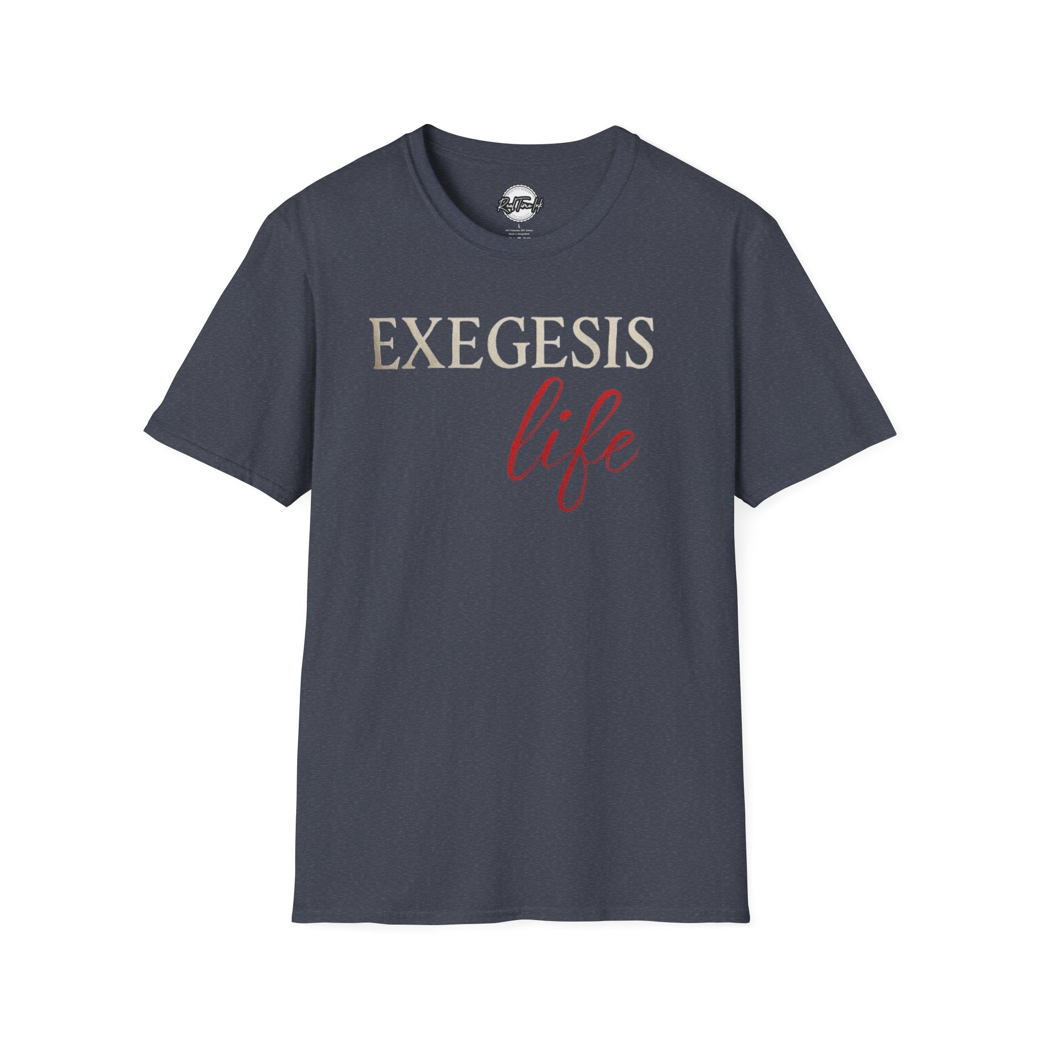 EXEGESIS Life Unisex Softstyle T-Shirt | Comfortable Casual Wear, Perfect for Everyday, Gift for Theology Enthusiasts, Church Events, [...]
