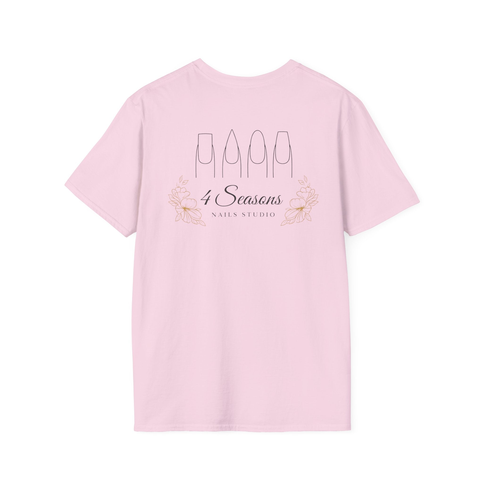 4 Seasons Nail Studio T-Shirt — Minimal Nail Salon Graphic Tee