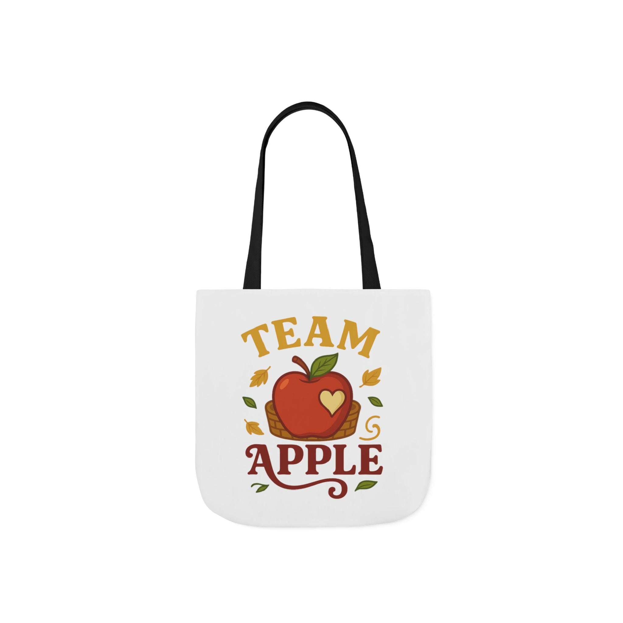 Team Apple Tote Bag | Fun Canvas Bag for Teachers, Students, Fall Events, Eco-Friendly Gift, Apple Lovers