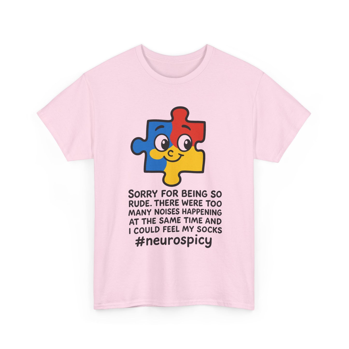 T-Shirt Neurospicy Unisex Heavy Cotton Tee - Unique Design for Spicy Neurology Lovers