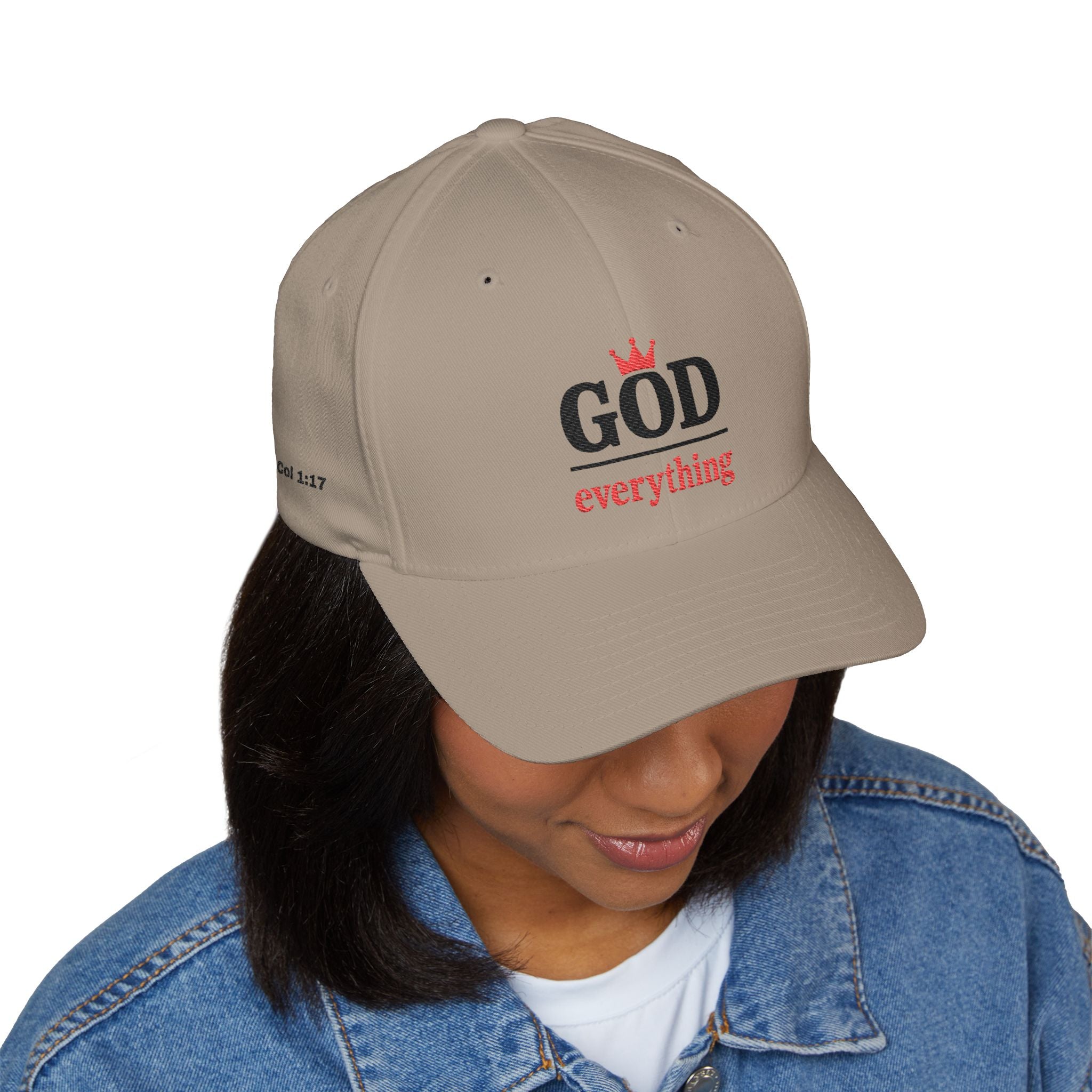 Embroidered Cap - God over Everything Design