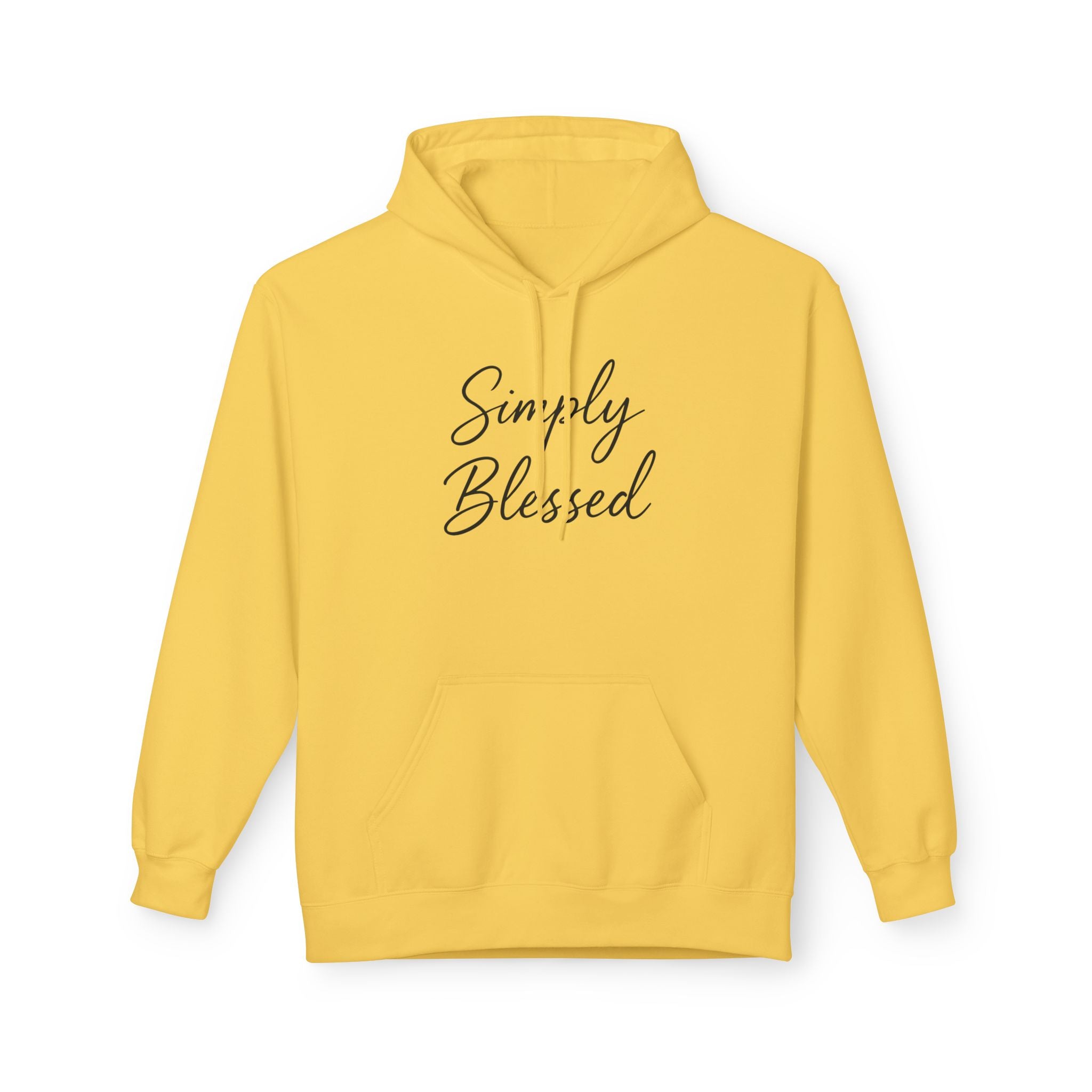 Simply Blessed Unisex Fleece Hoodie - Cozy Spiritual Apparel