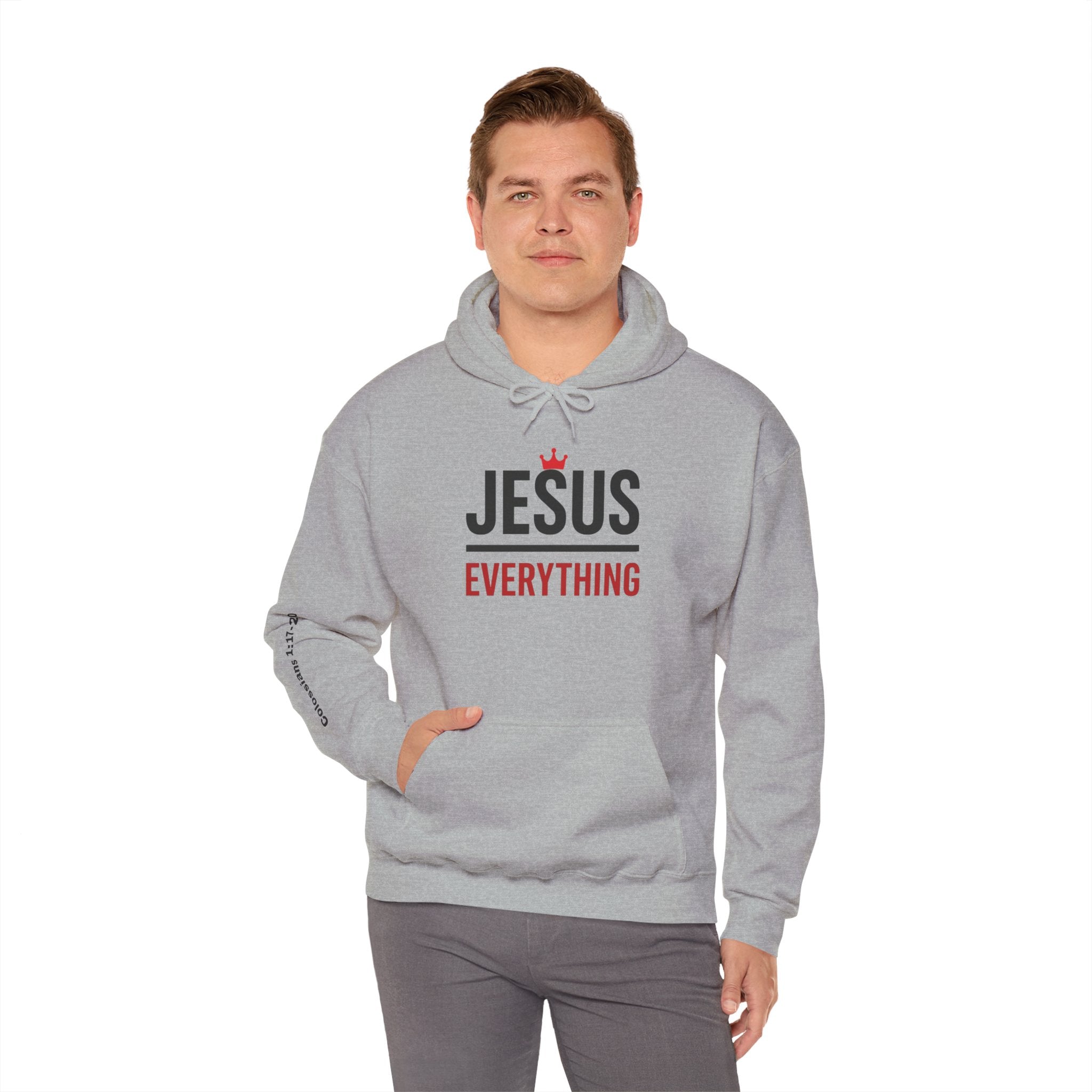 Religious Hoodie - Jesus Over Everything Design