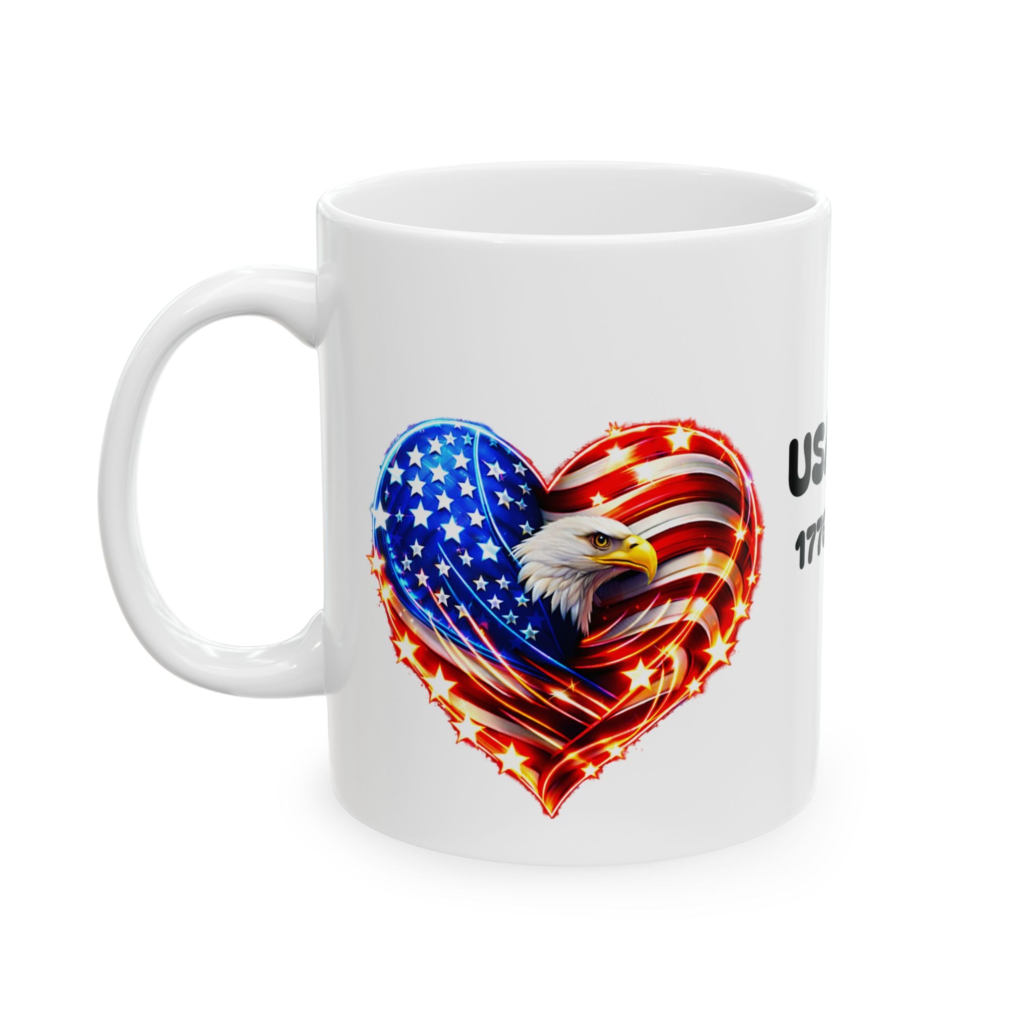 USA 250 Commemorative Ceramic Mug (1776–2026) — Patriotic 11oz & 15oz Coffee Cup