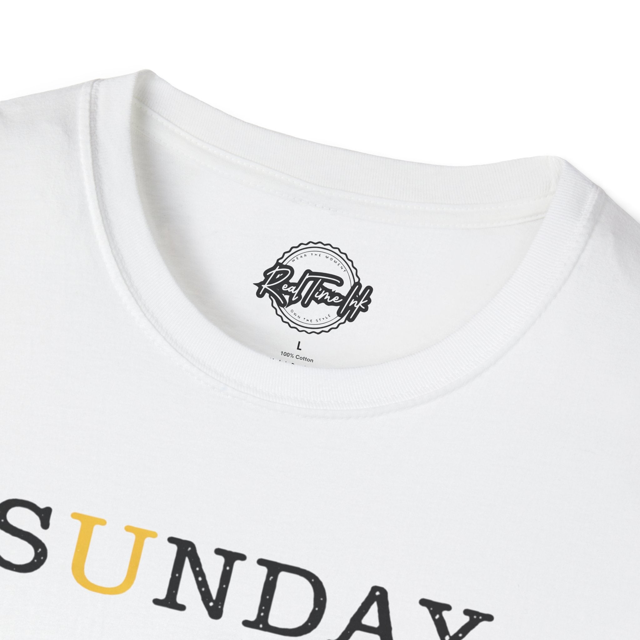 Sunday Minimalist T‑Shirt — White Relaxed Weekday Tee