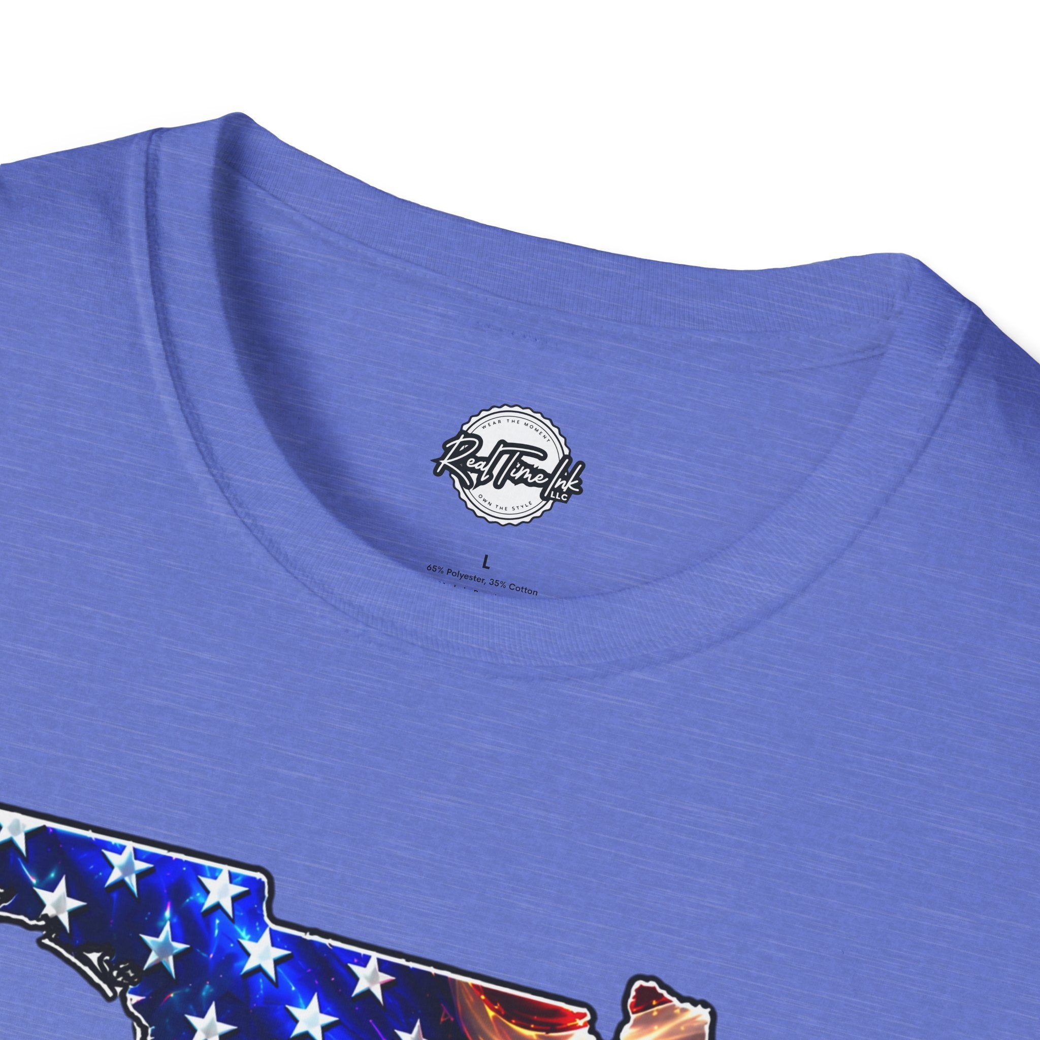 Florida Flag Eagle T-Shirt — American Flag State Outline Tee