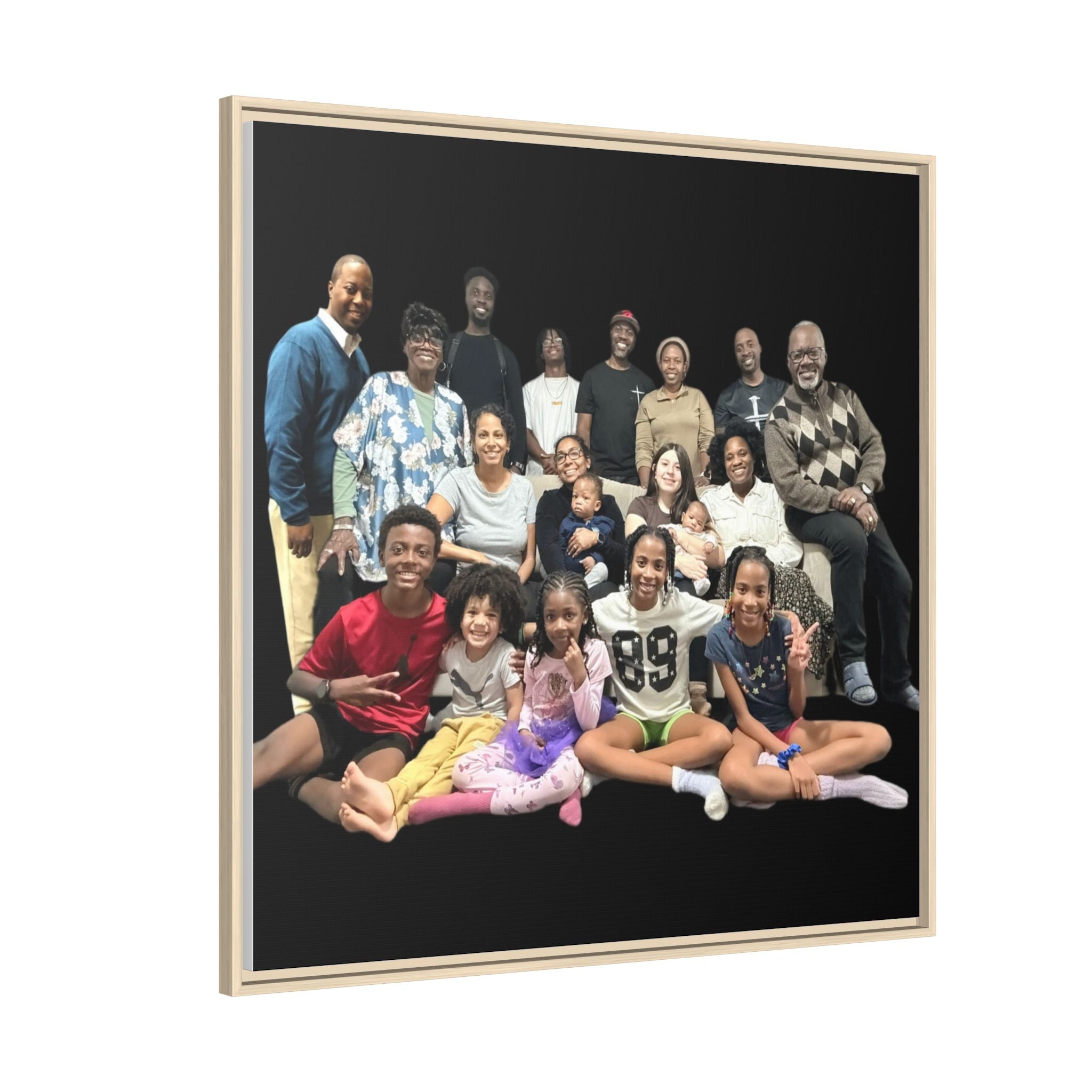 Gordon Family Matte Canvas, Framed (Multi-color)