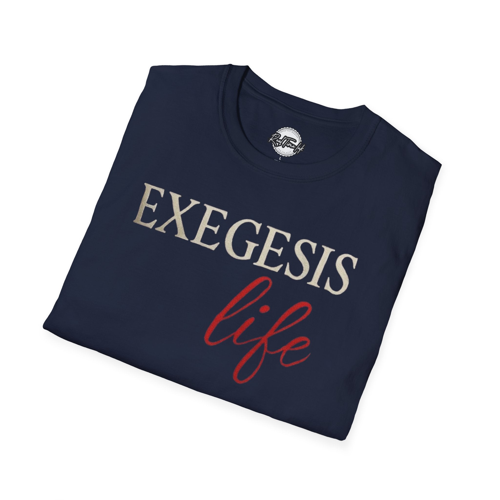 EXEGESIS Life Unisex Softstyle T-Shirt | Comfortable Casual Wear, Perfect for Everyday, Gift for Theology Enthusiasts, Church Events, [...]