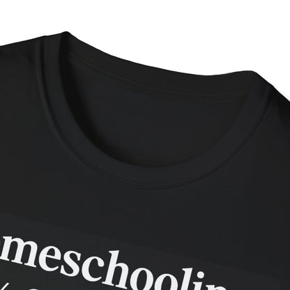 Homeschooling Grit T-Shirt - Unisex Softstyle Tee, Funny Parenting Gift, Education Shirt, Back-to-School, Family Life Apparel