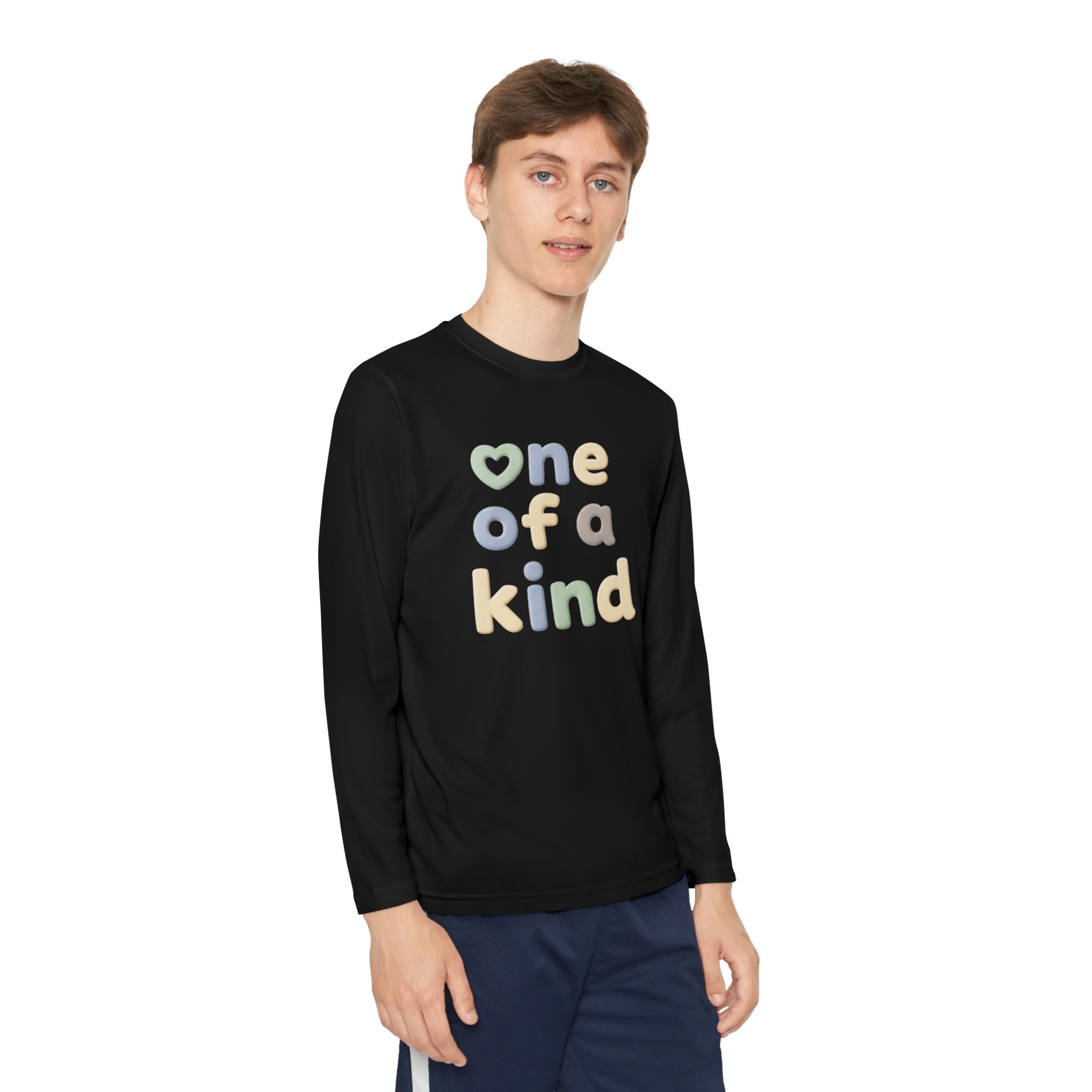 One of a Kind Youth Long Sleeve Tee — Pastel Kids Shirt