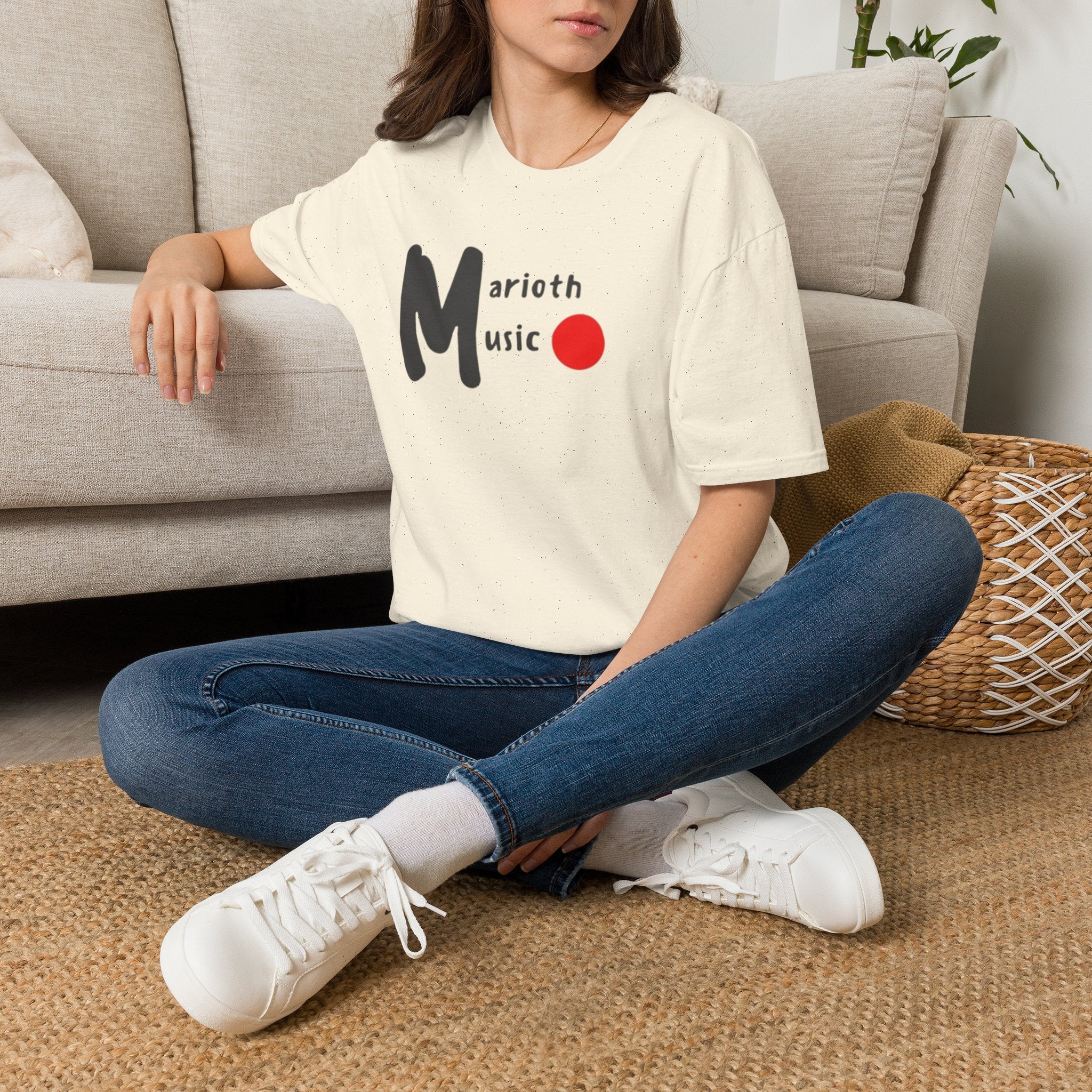 Marioth Music Logo Tee (Bold 'M' with Red Dot)