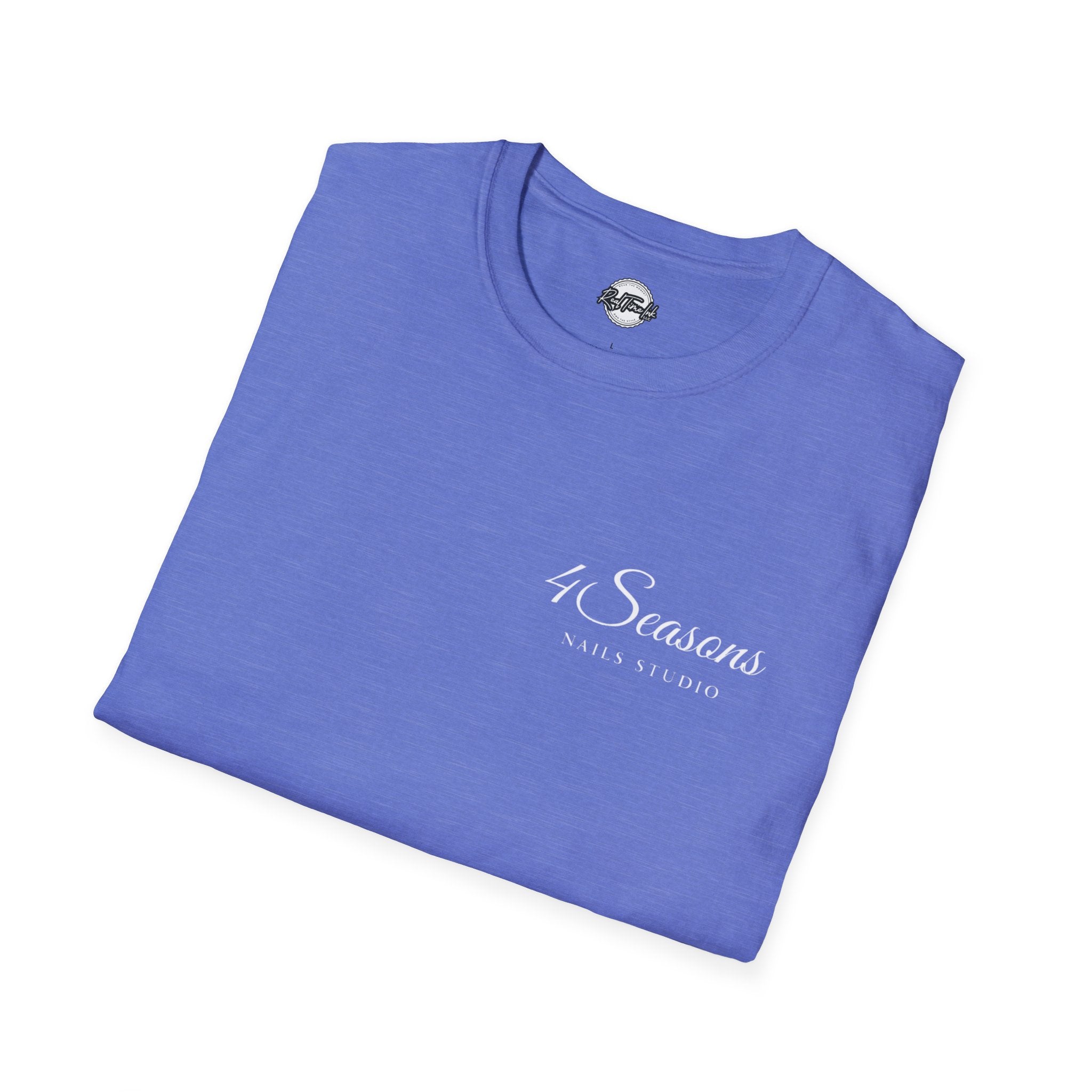 4 Seasons Nails Studio T-Shirt — Nail Tech Logo Tee (Front & Back)